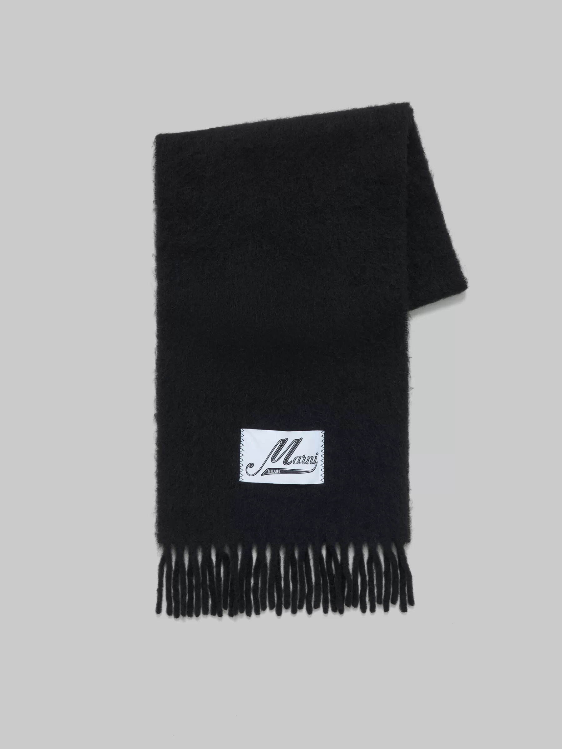 Marni Alpaca Scarf BLACK Discount