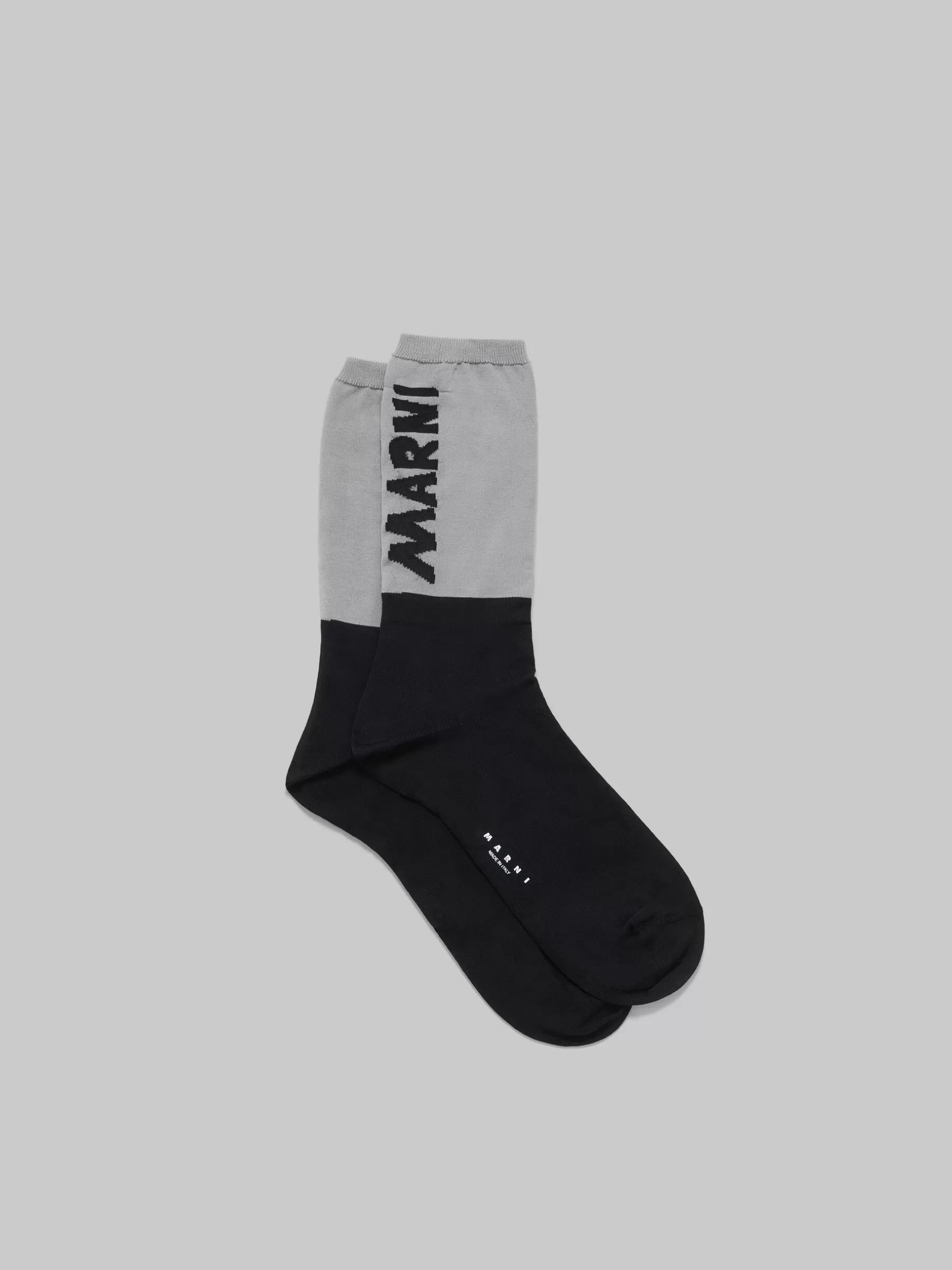 Marni And Beige Socks With Logo BLACK Discount