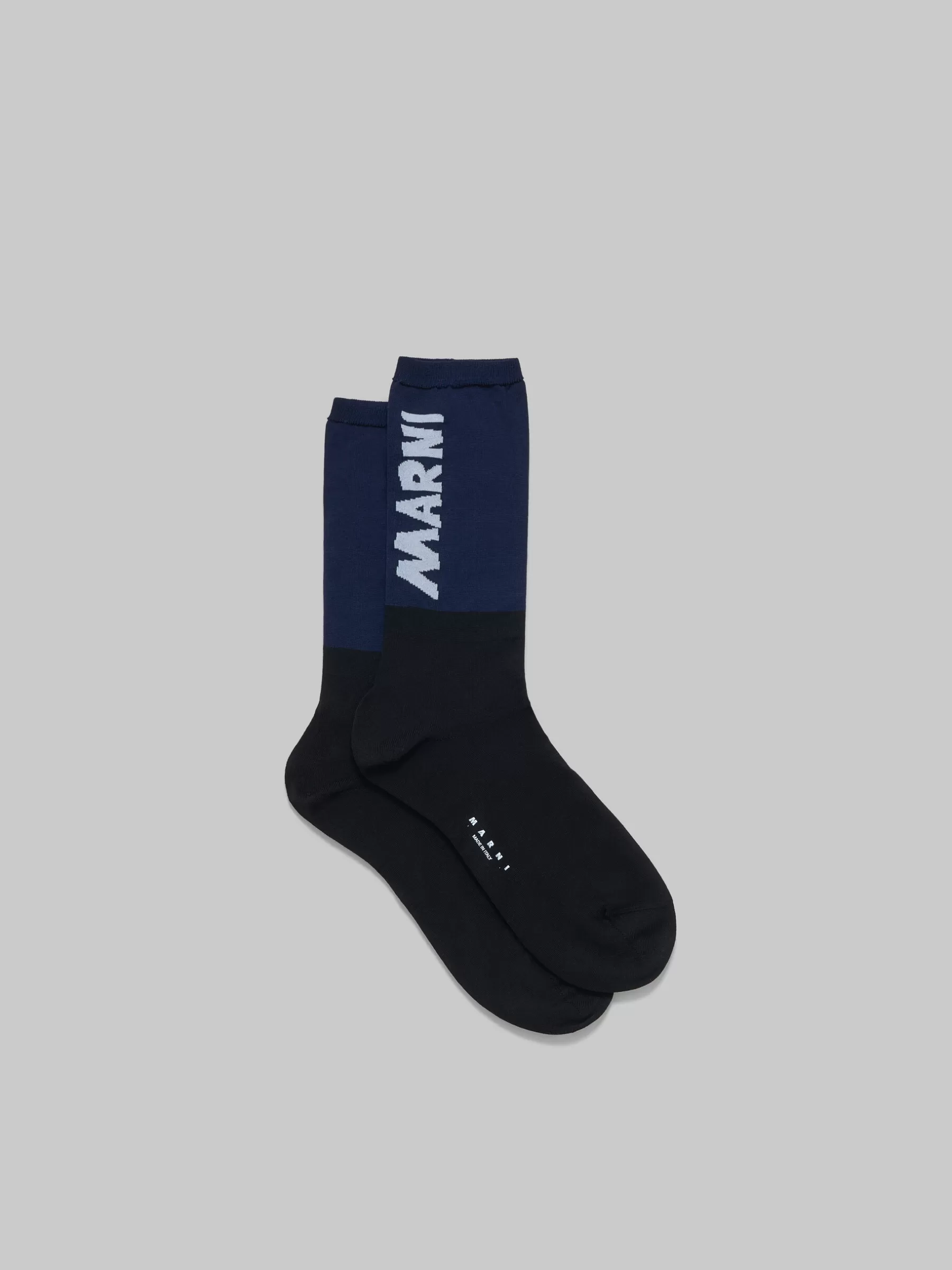 Marni And Blue Socks With Logo BLACK Cheap