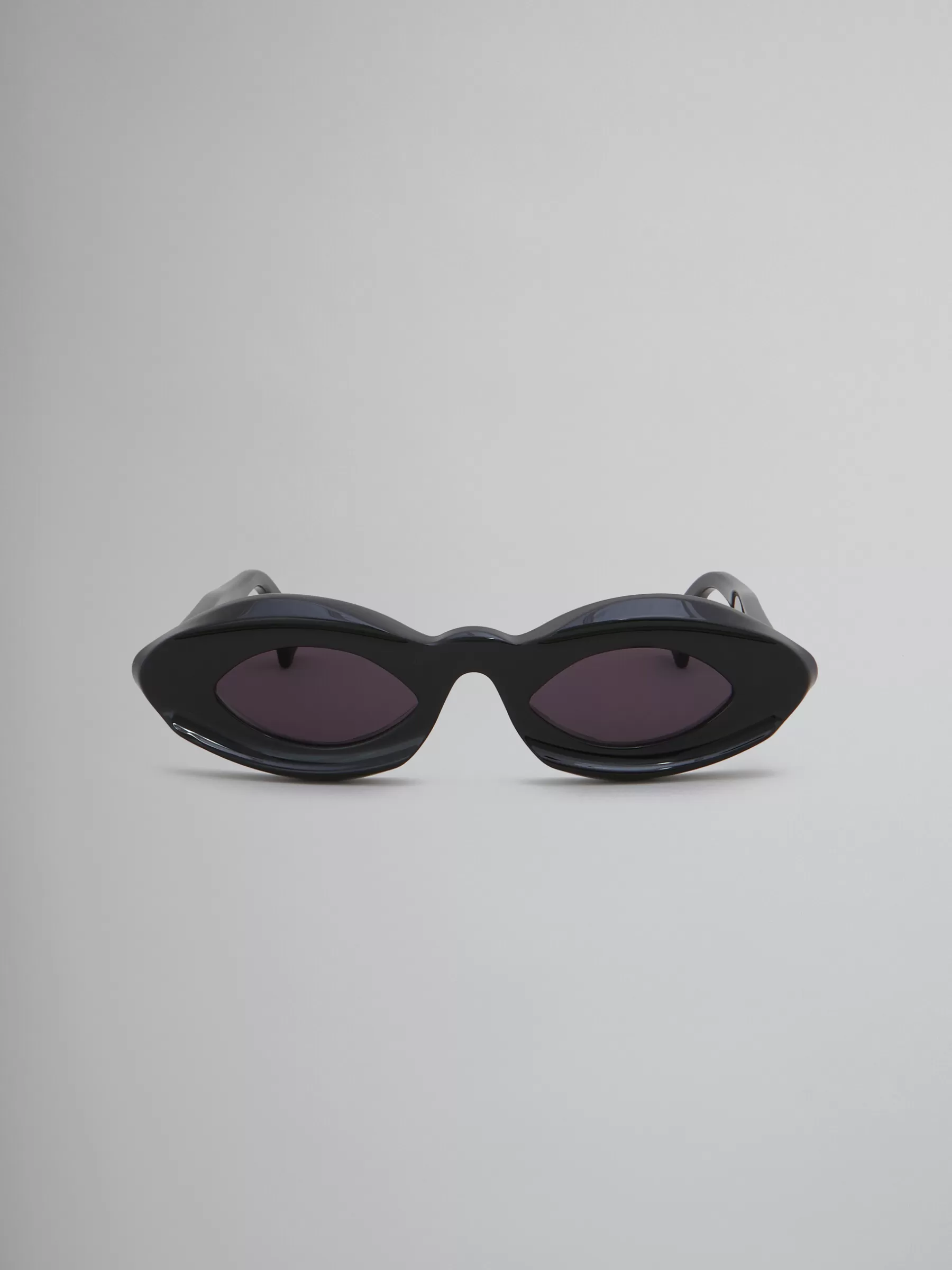 Marni Dark Doodad Sunglasses BLACK Cheap