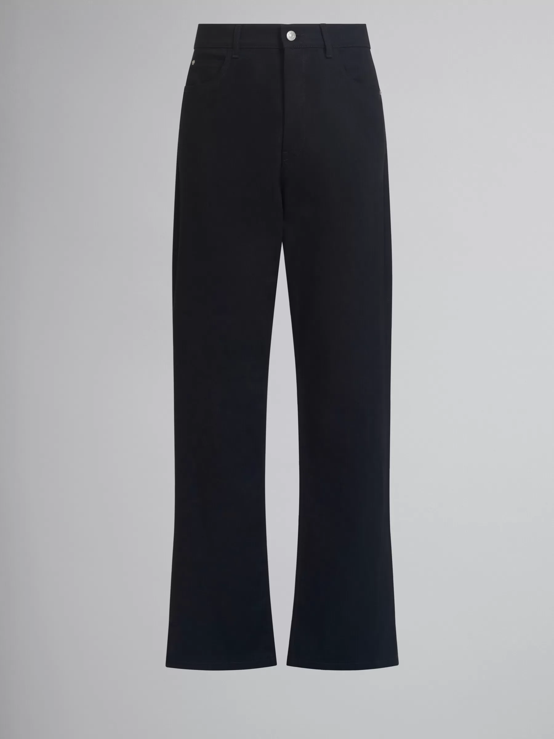 Marni Denim Wide-leg Jeans BLACK Hot