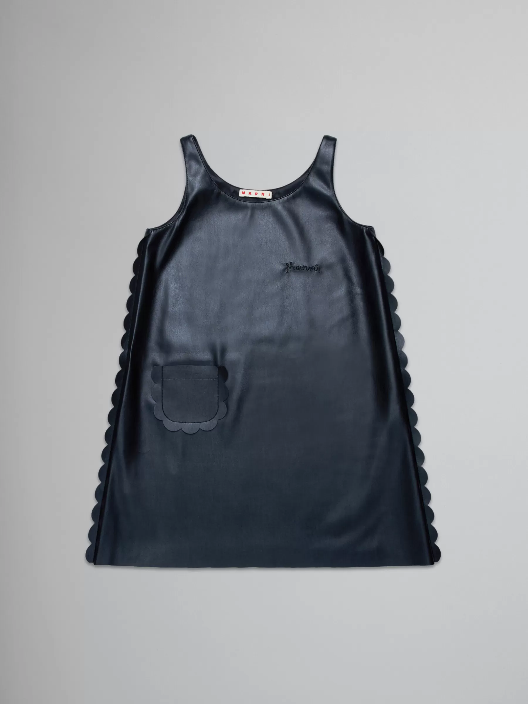 Marni Dress In Soft Coated Fabric BLACK Hot