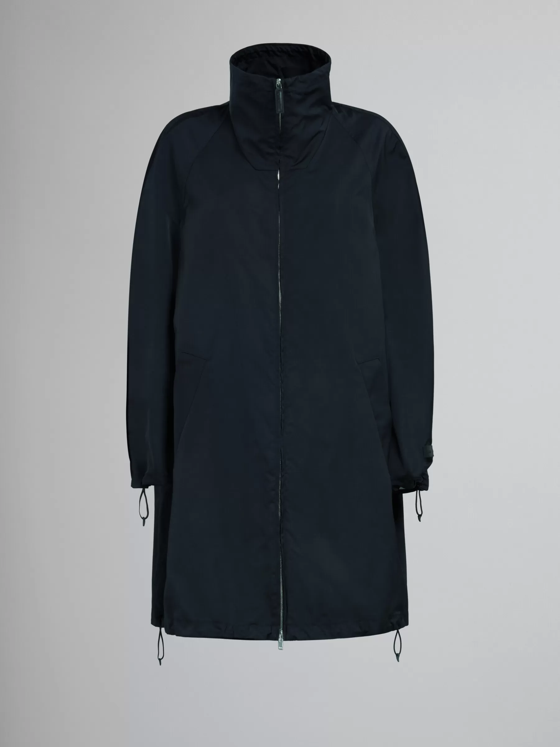 Marni Gathered Taffeta Parka BLACK Flash Sale