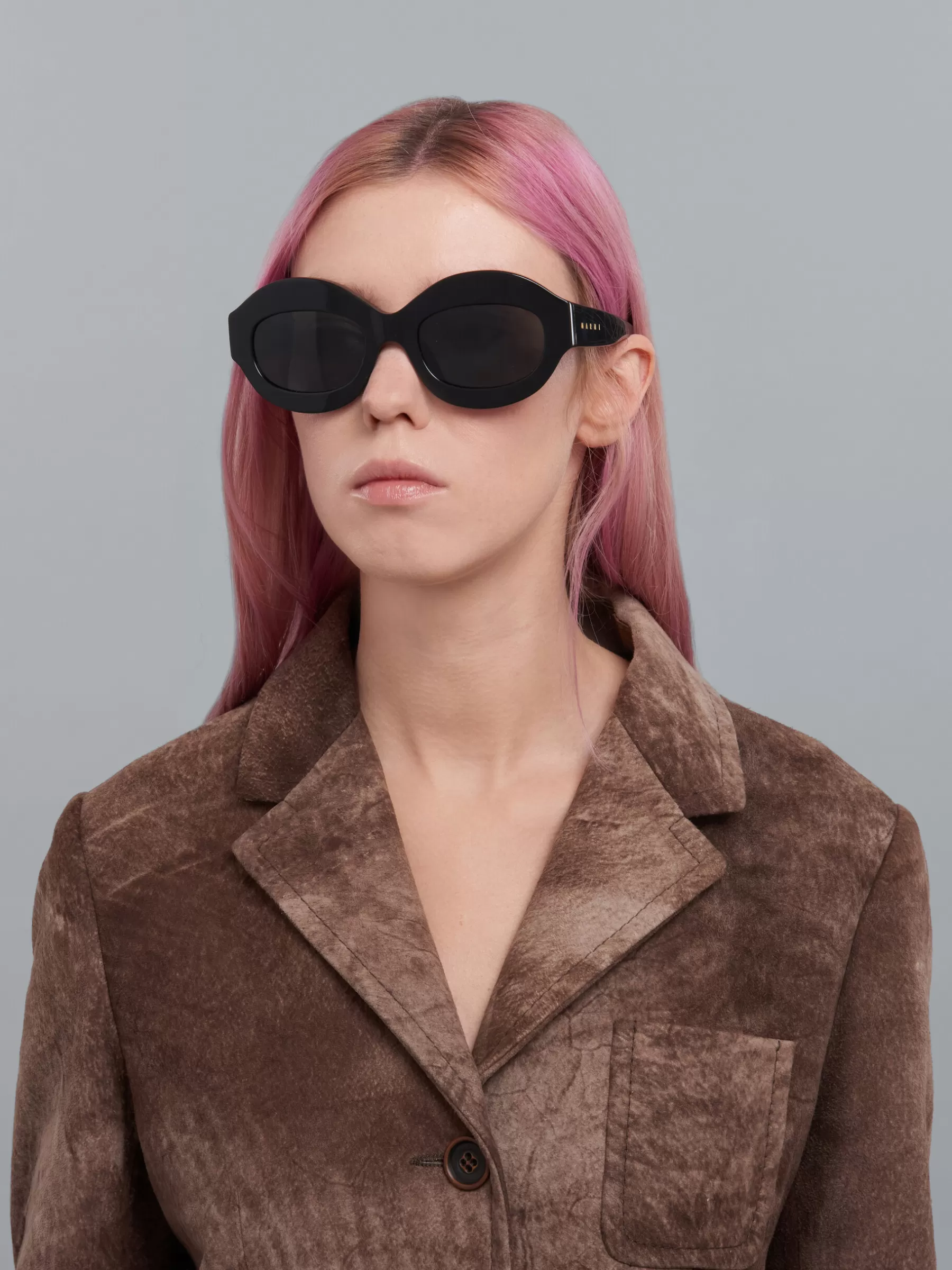 Marni Ik Kil Cenote Acetate Sunglasses BLACK Fashion