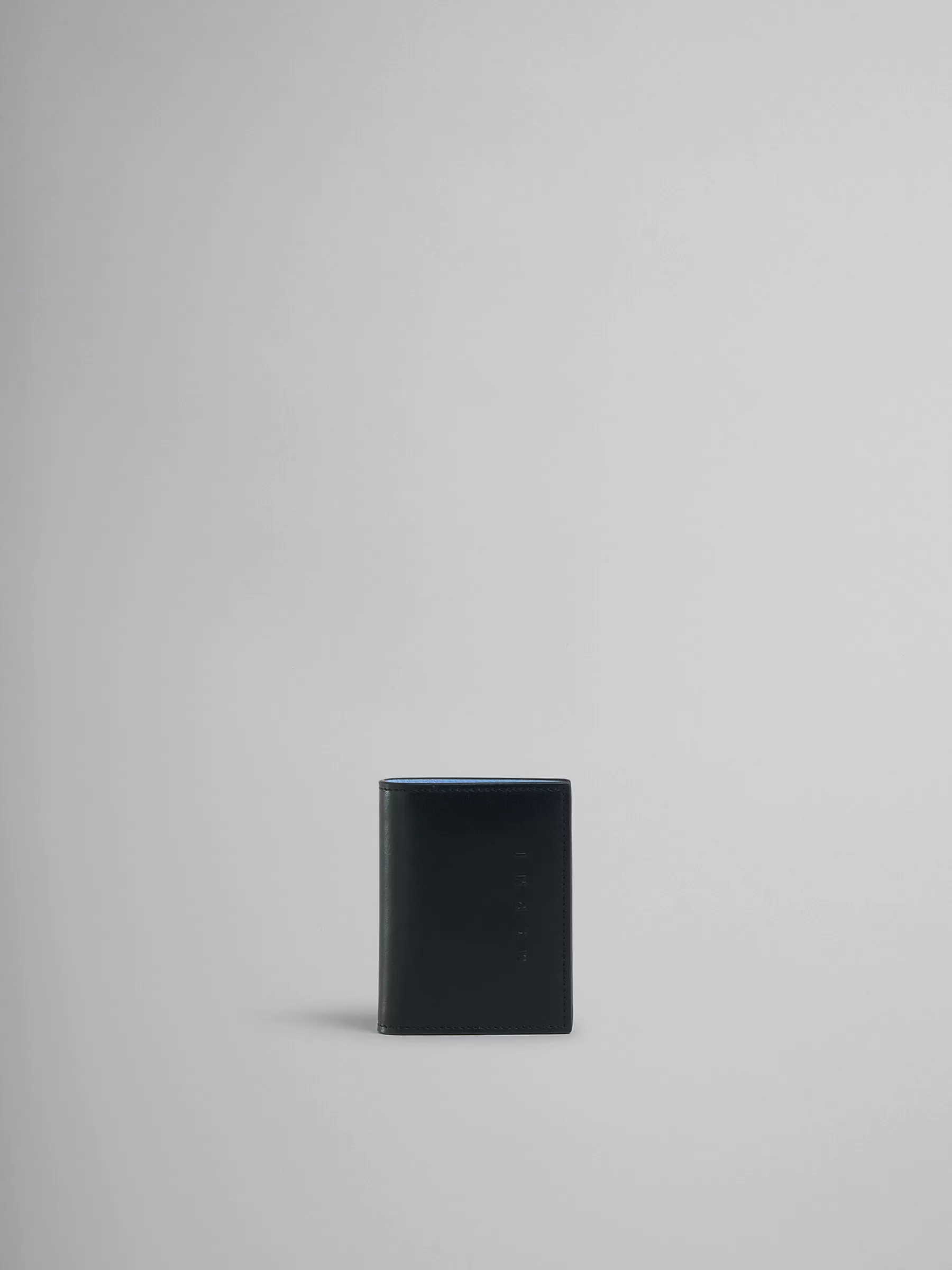 Marni Leather Bifold Wallet With Raised Logo BLACK Sale