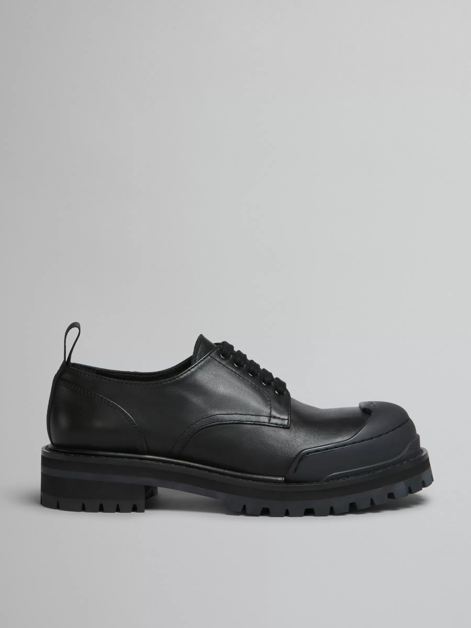 Marni Leather Dada Army Derby Shoe BLACK Hot