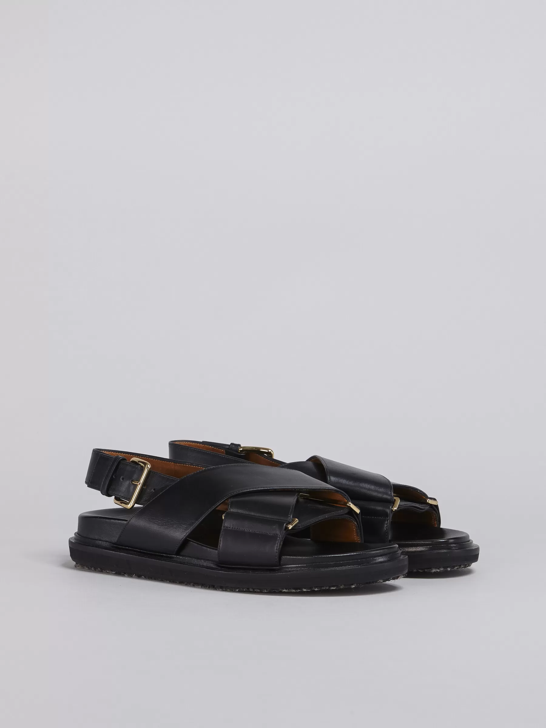 Marni Leather Fussbett BLACK Hot