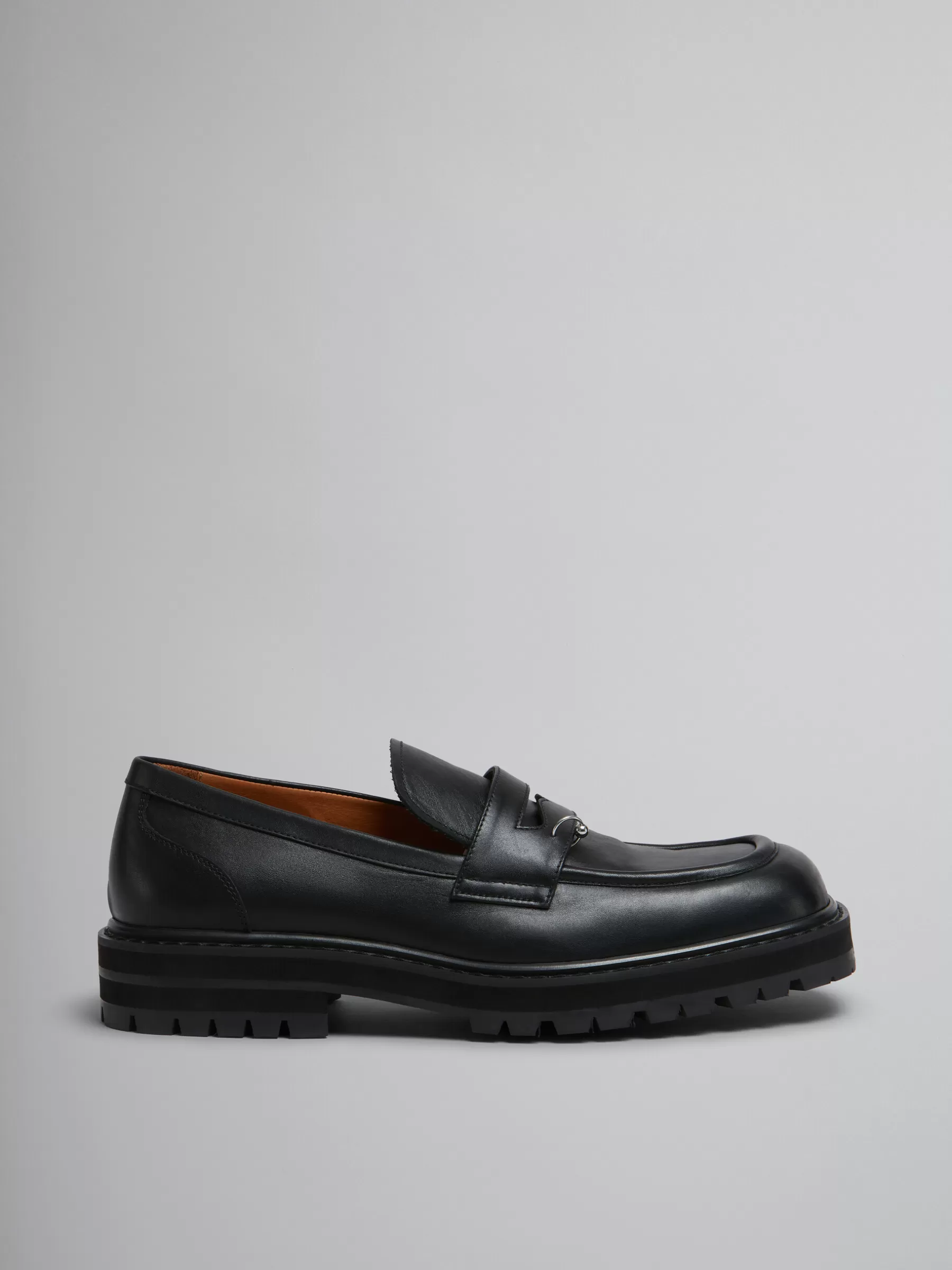 Marni Leather Piercing 2.0 Chunky Loafer BLACK Store