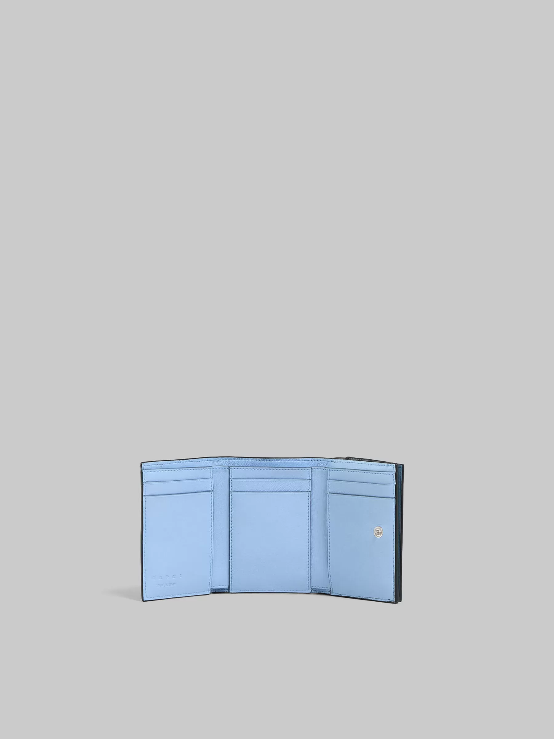 Marni Leather Trifold Wallet With Raised Logo BLACK Best