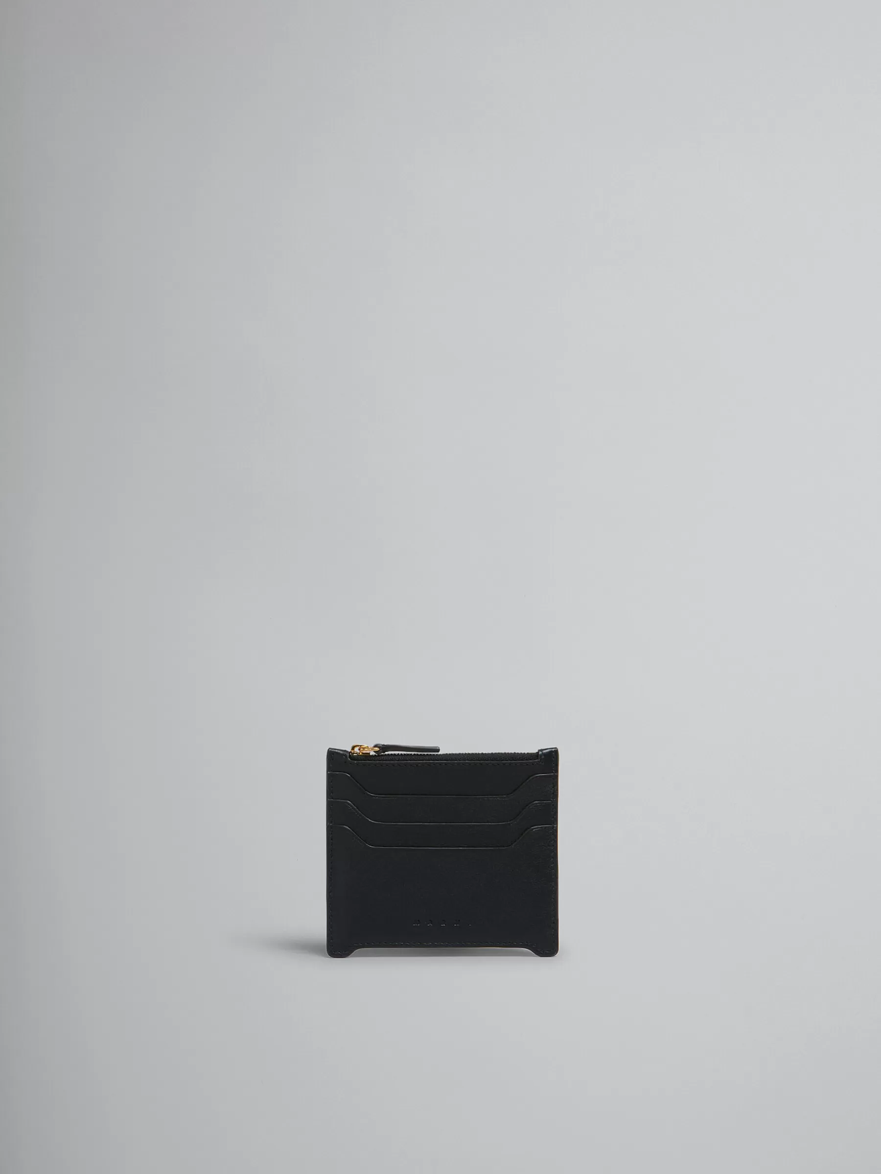 Marni Leather Trunkaroo Card Case BLACK Sale