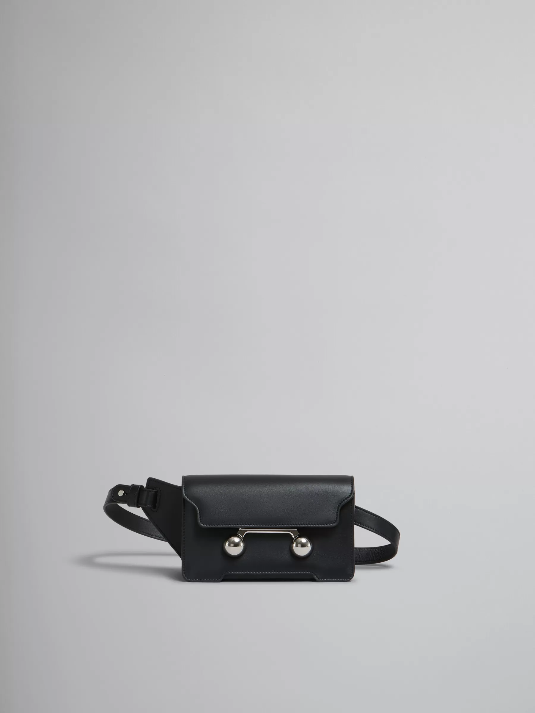 Marni Leather Trunkaroo Crossbody Bag BLACK Hot