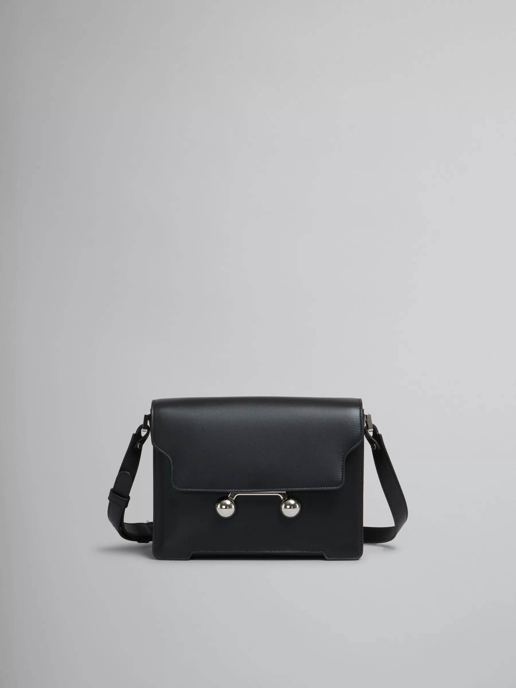 Marni Leather Trunkaroo Medium Shoulder Bag BLACK Outlet