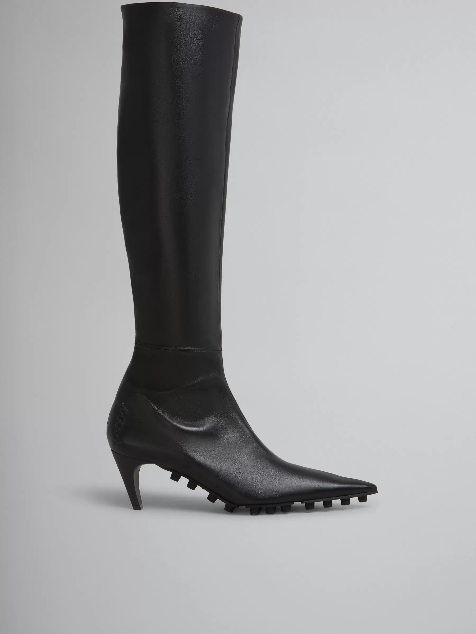 Marni Nappa Knee-high Spike Boot BLACK Outlet