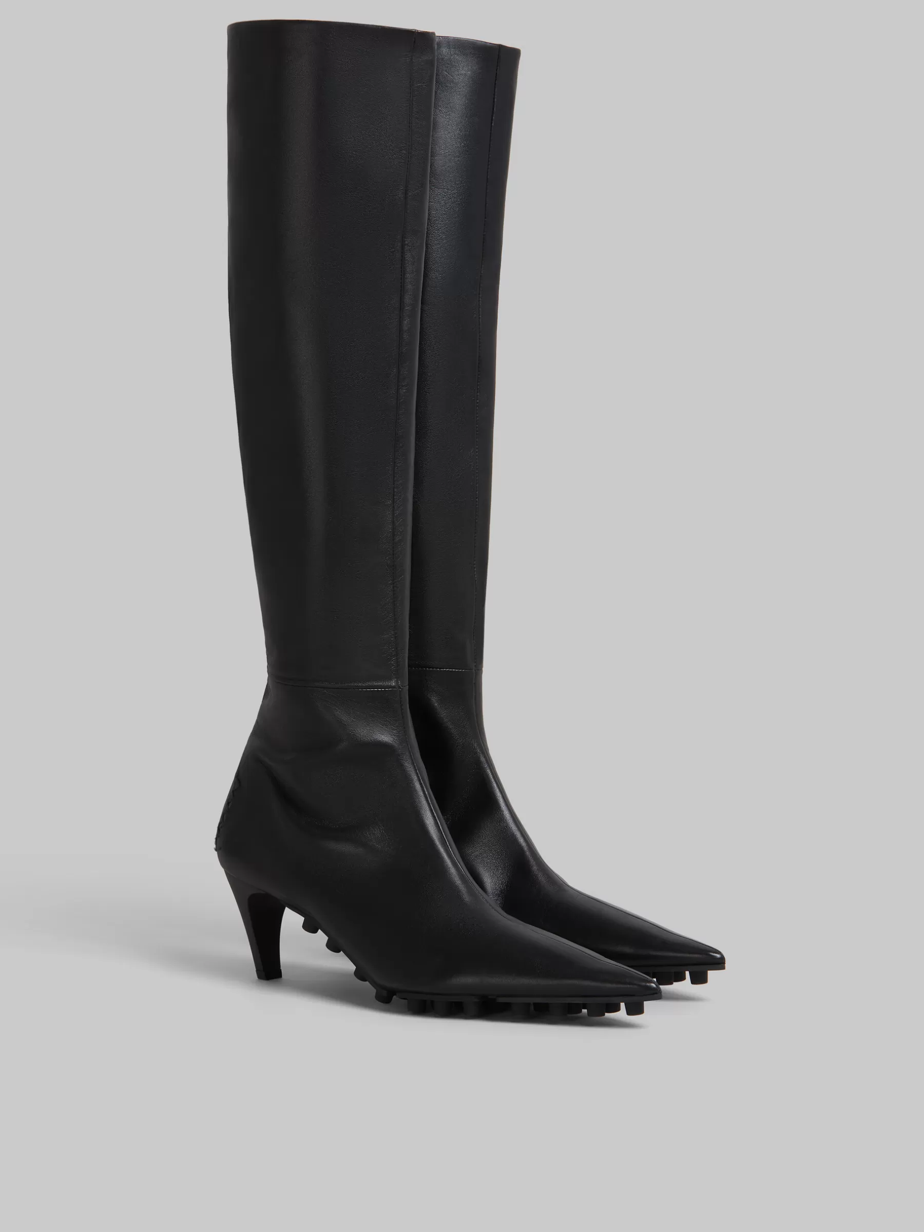 Marni Nappa Knee-high Spike Boot BLACK Outlet