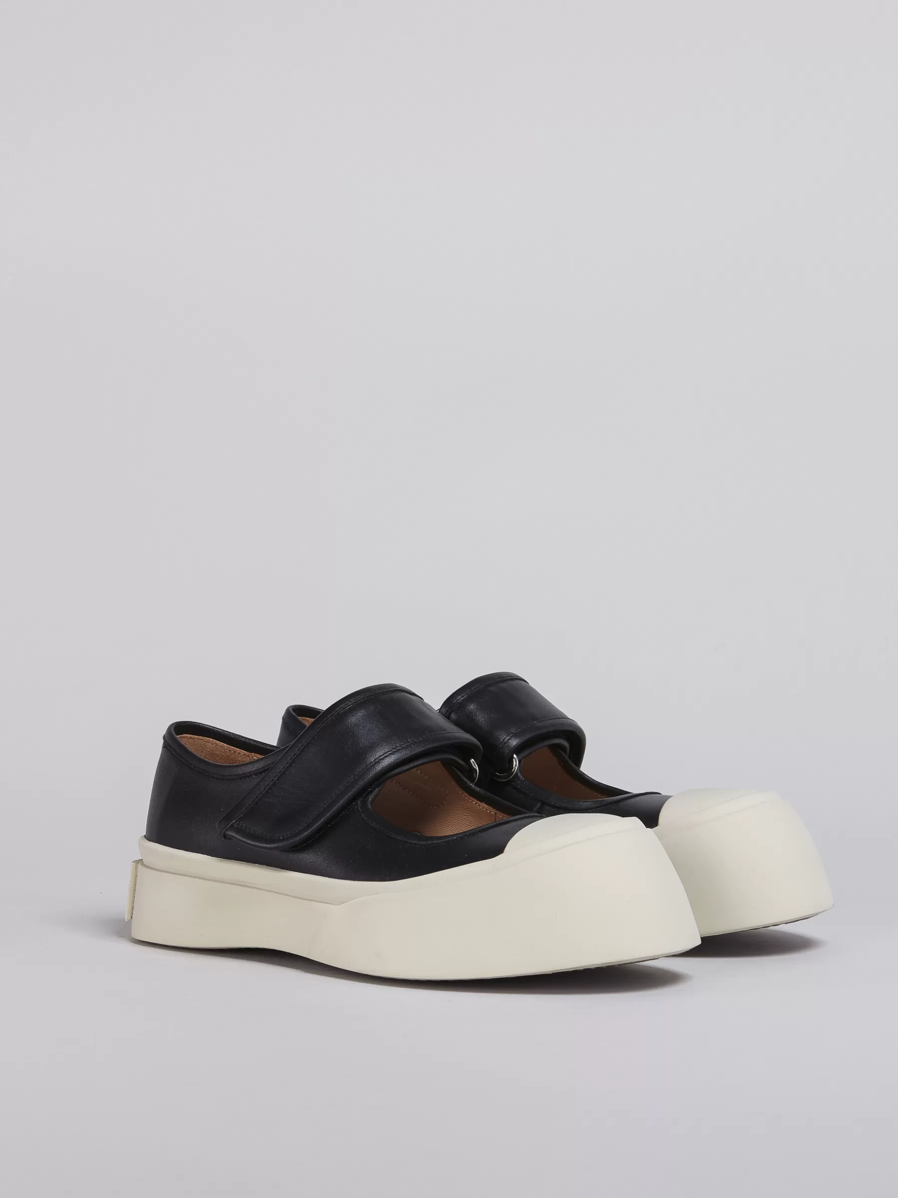 Marni Nappa Leather Mary Jane Sneaker BLACK Flash Sale