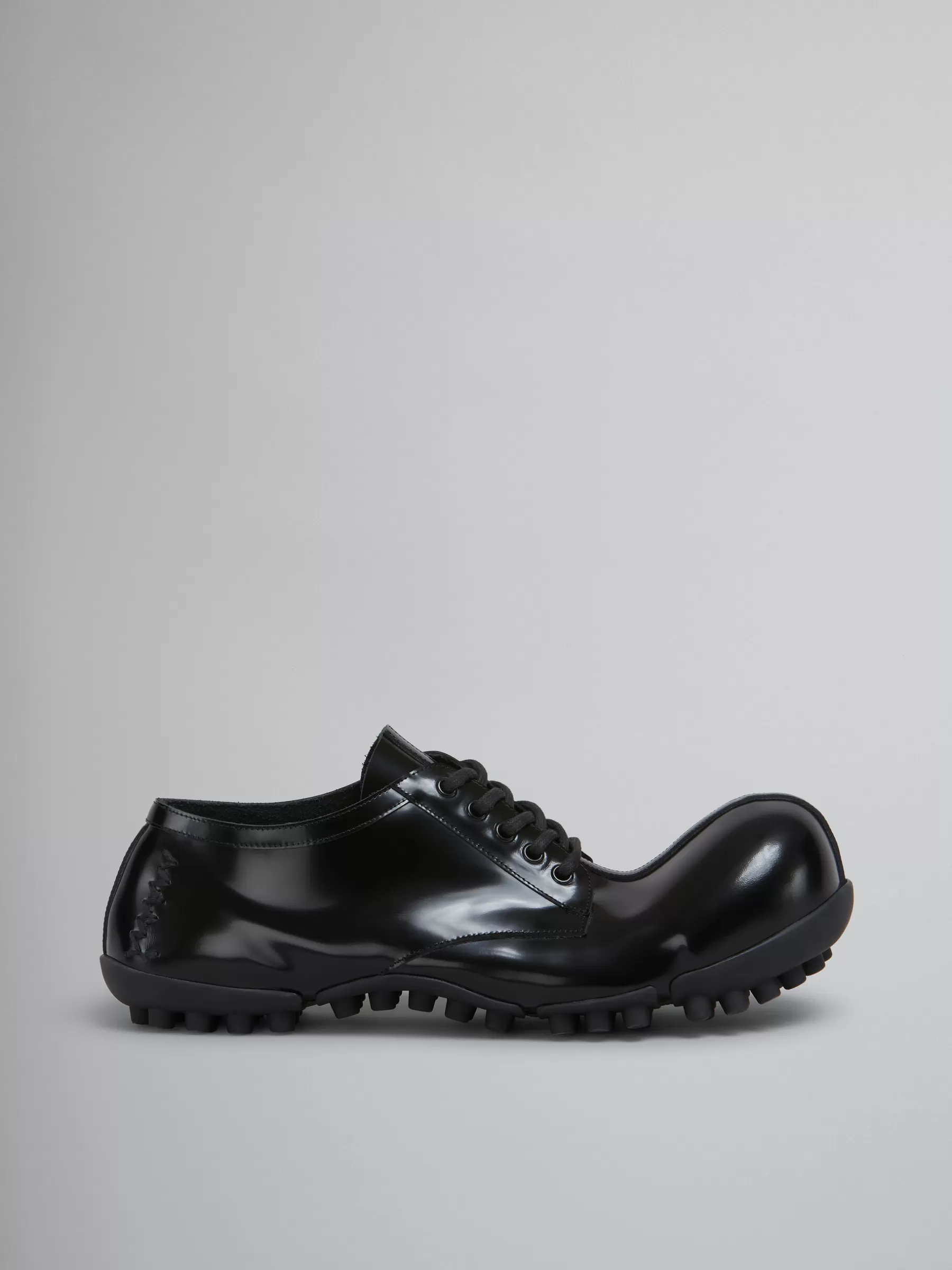 Marni Patent Leather Wave Lace Up BLACK Hot