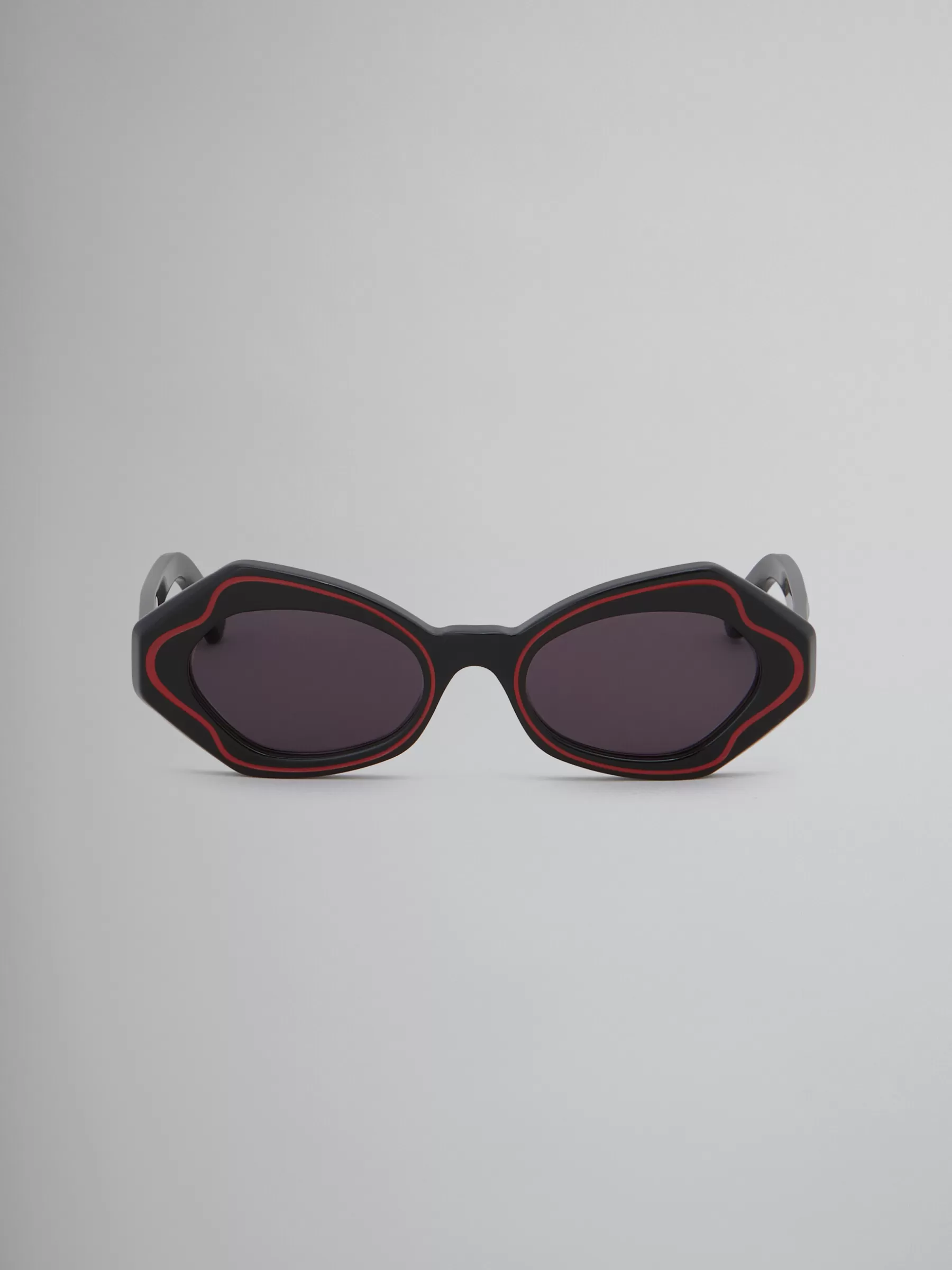 Marni Black Unlahand Sunglasses BLACKRED Cheap