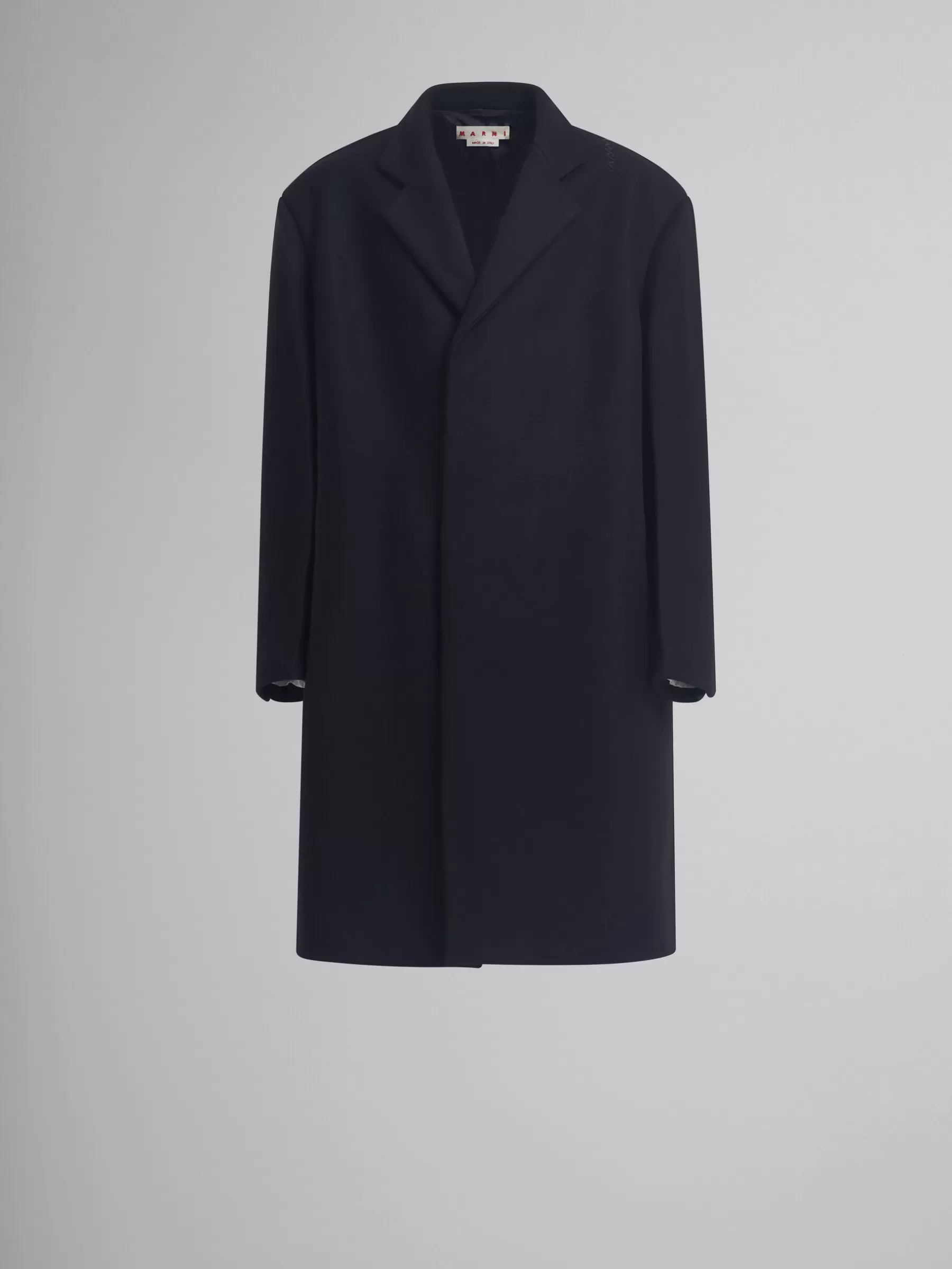 Marni Wool Oversized Coat BLACK Discount