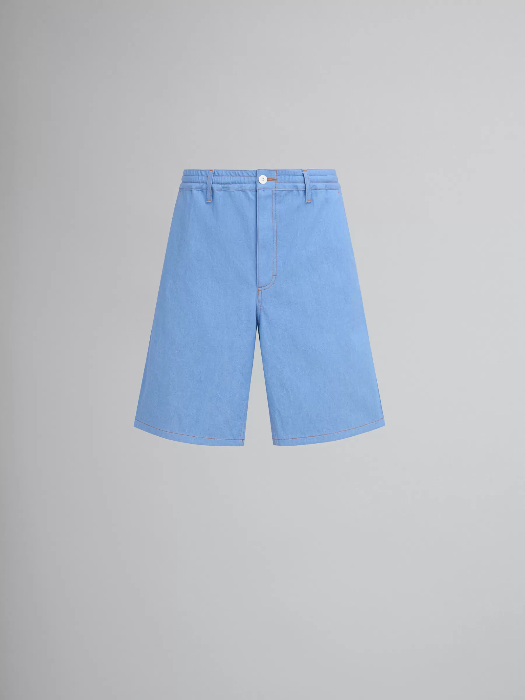 Marni Blue Denim Boxer Shorts AZURE Hot