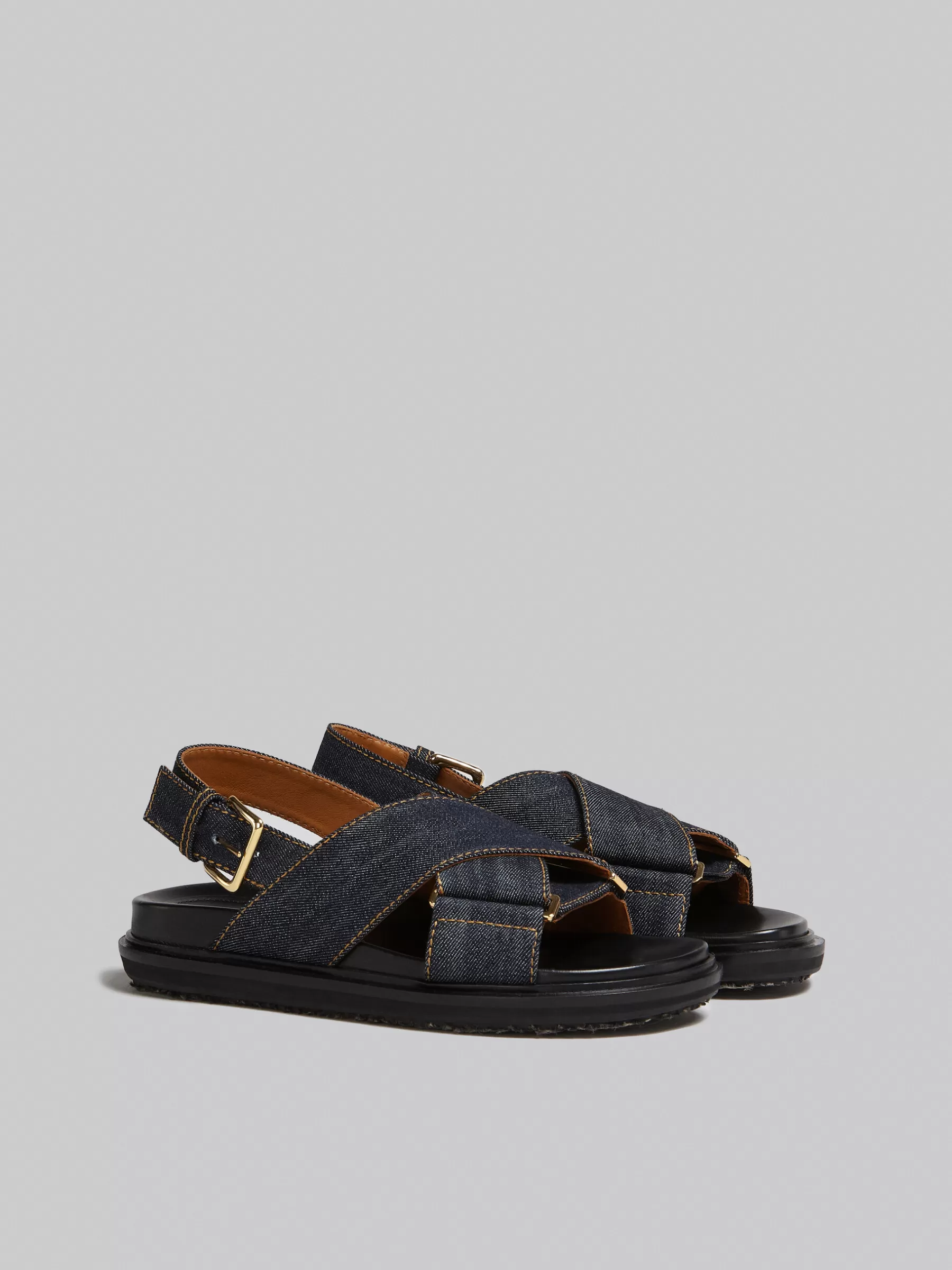 Marni Denim Criss-cross Sandal BLUE Store