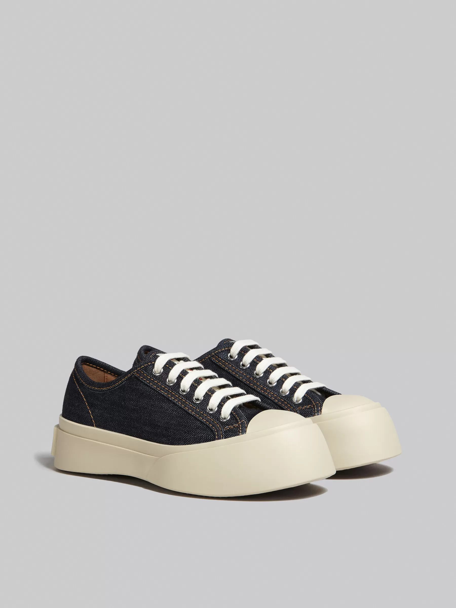 Marni Denim Pablo Lace-up Sneaker BLUE Discount