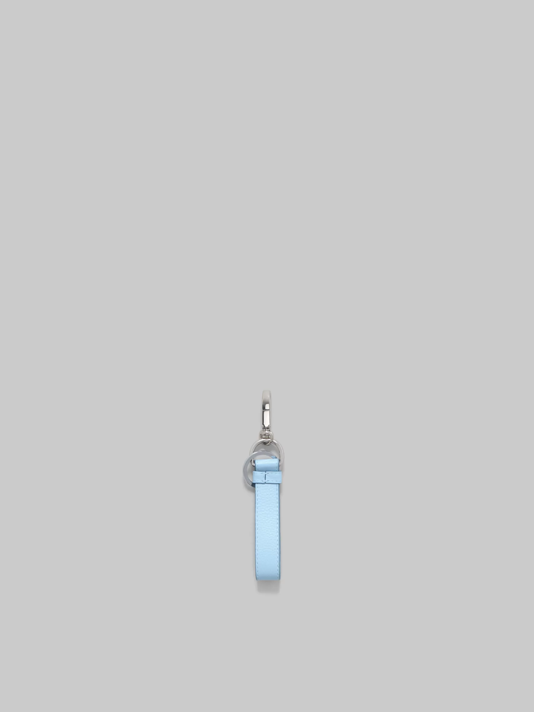 Marni Blue Leather Keyring With Mending LIGHTBLUE Fashion