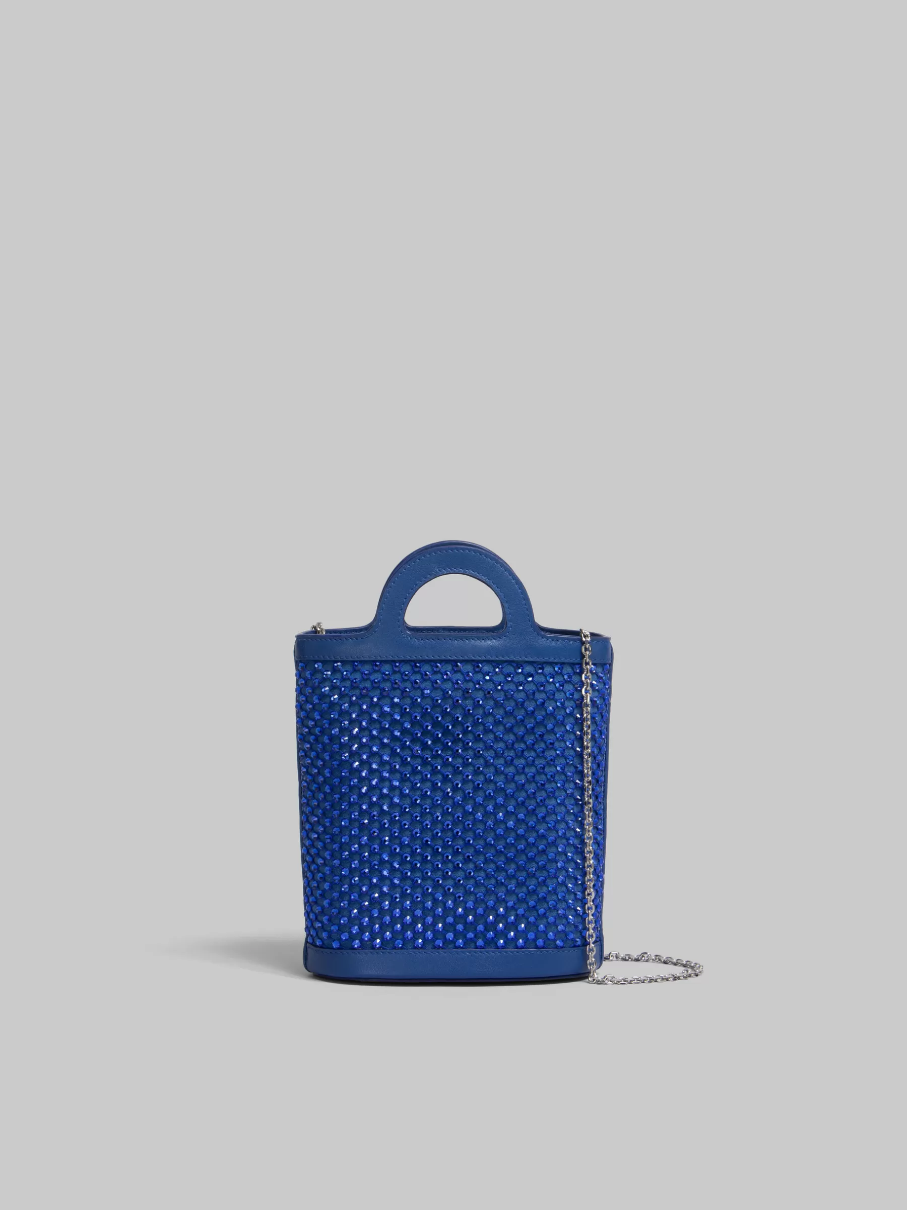 Marni Blue Rhinestone Tropicalia Nano Bucket Bag ROYAL Best Sale