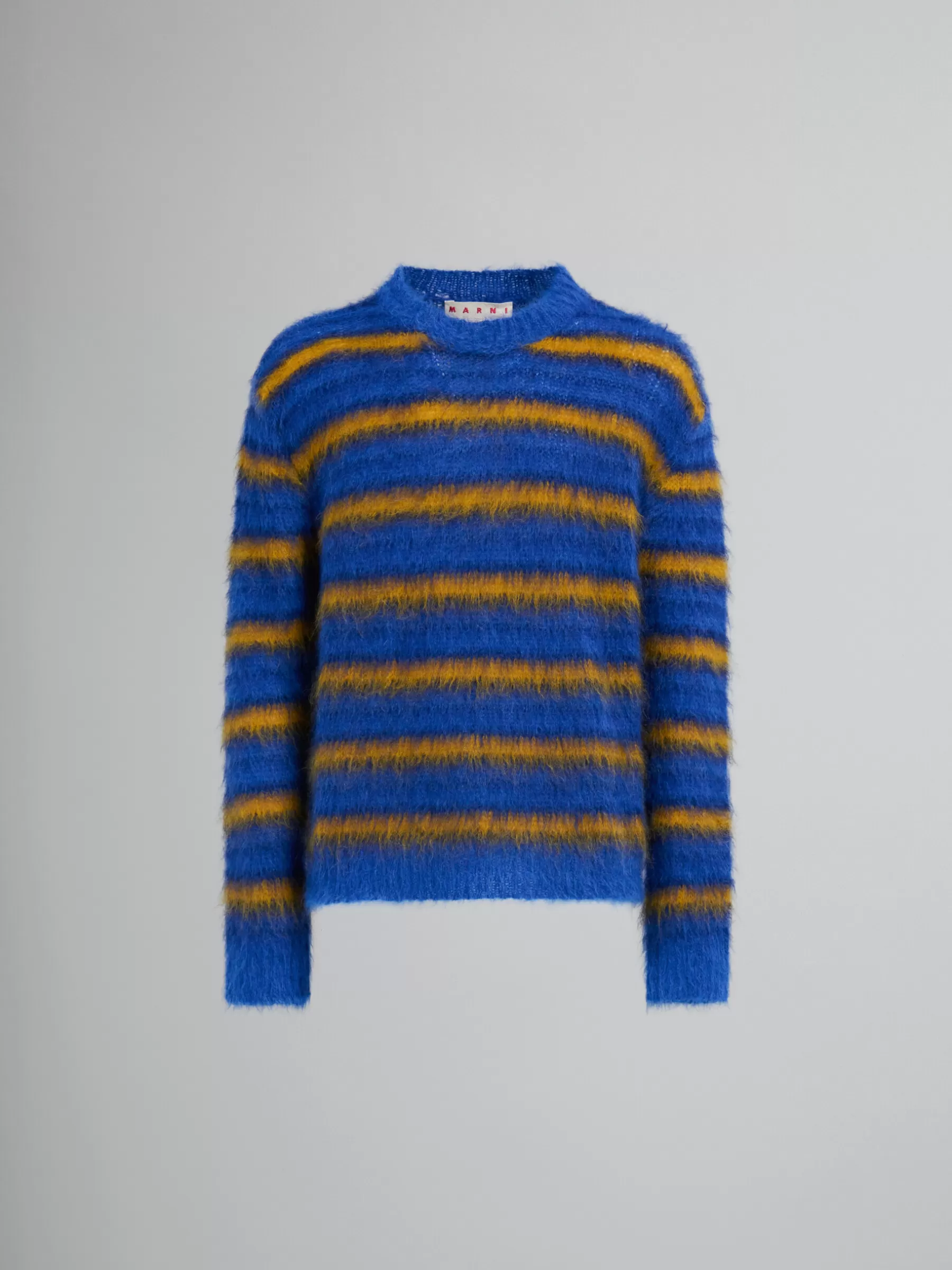 Marni Blue Striped Mohair Jumper ROYAL Store