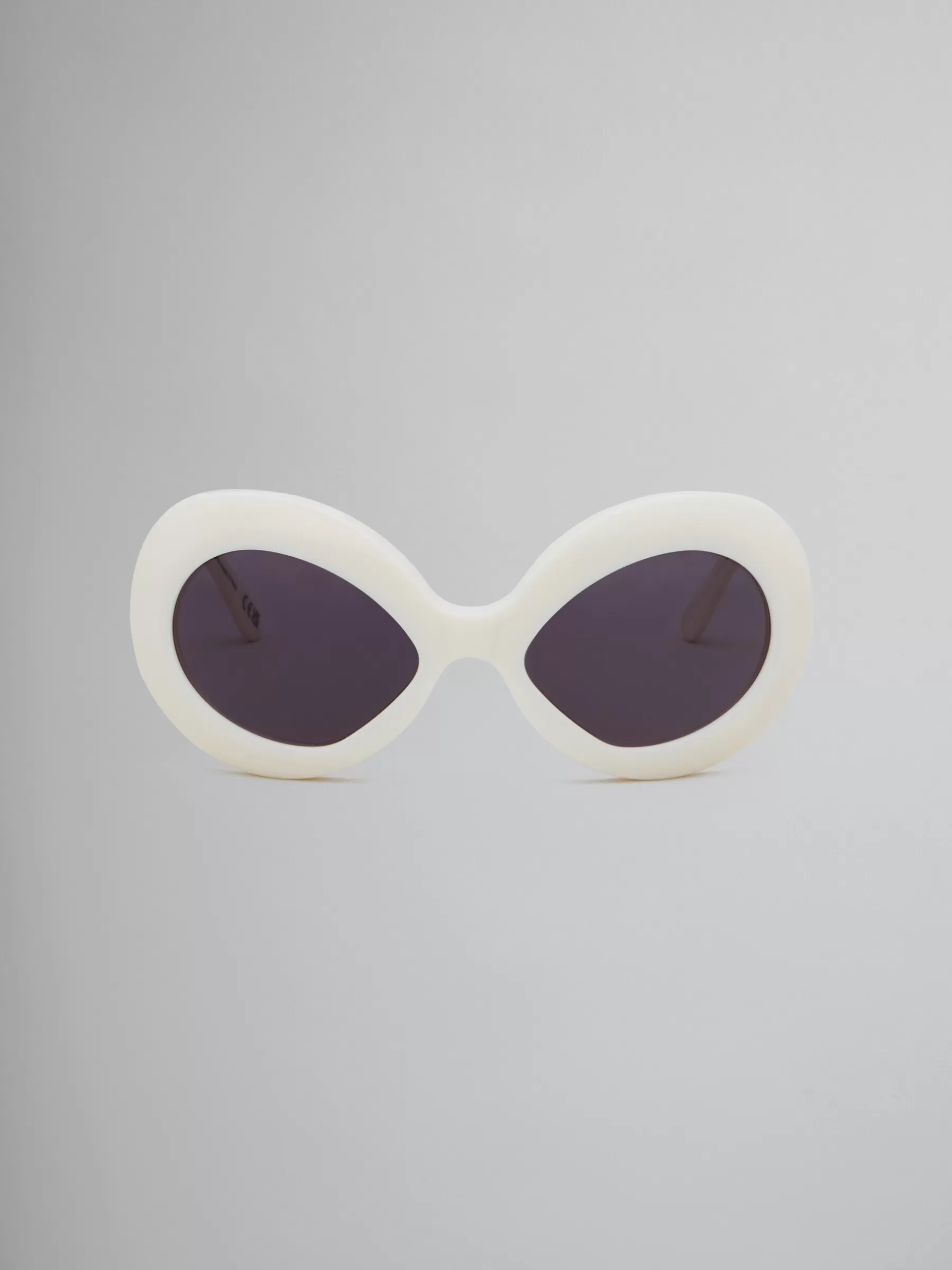 Marni Cream Lake Of Fire Sunglasses OFF-WHITE Fashion