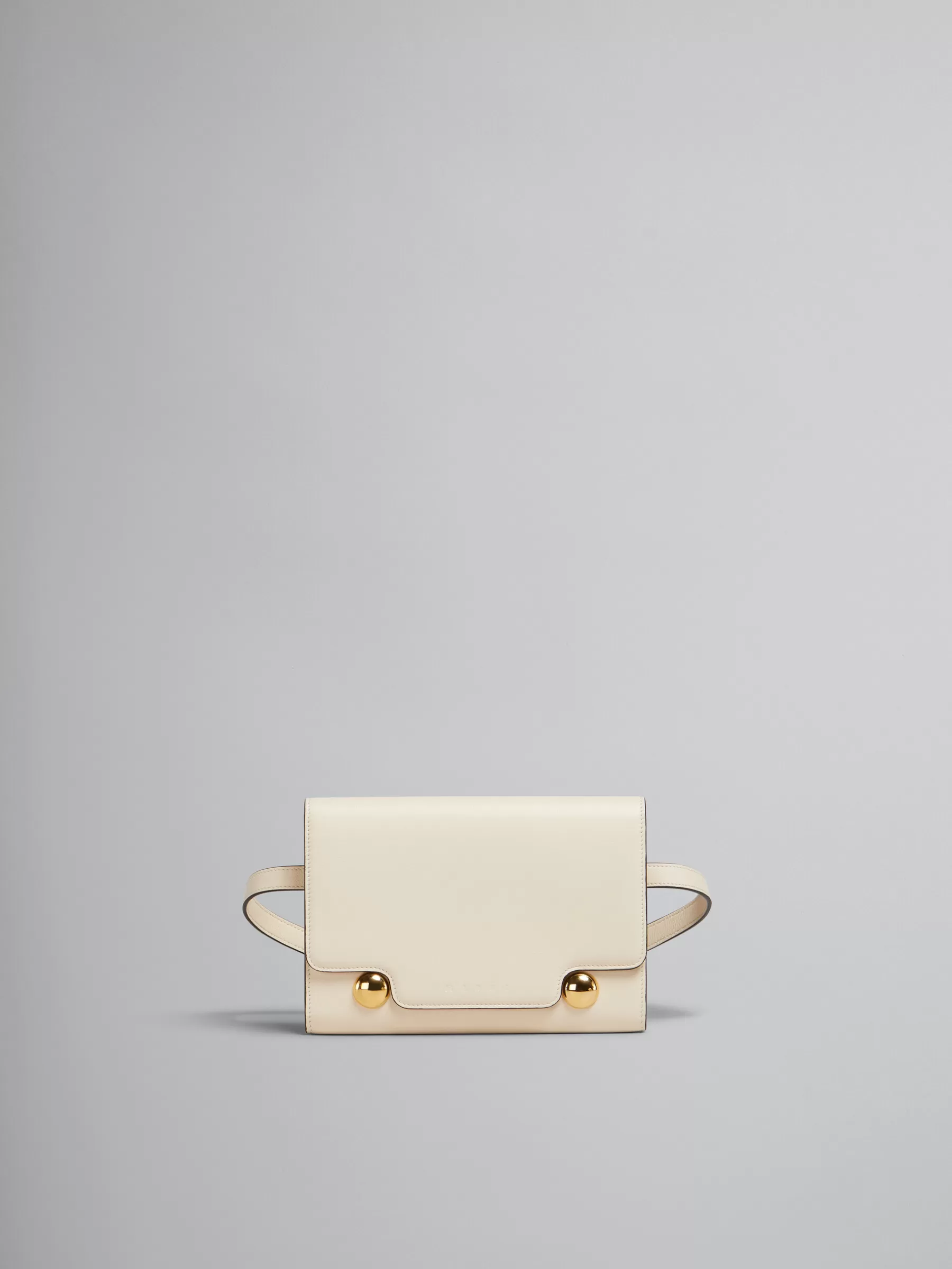 Marni Cream Leather Trunkaroo Bum Bag SHELL Outlet