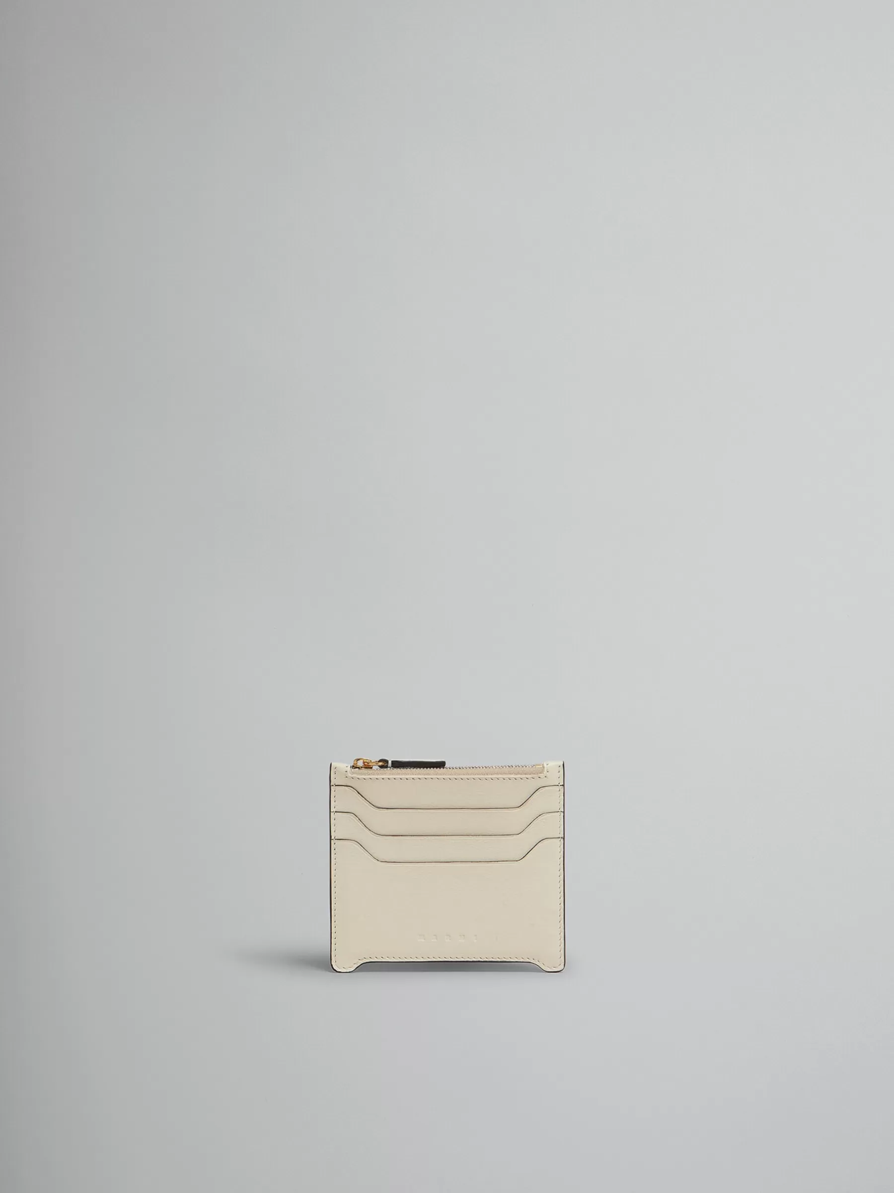 Marni Cream Leather Trunkaroo Card Case SHELL Online
