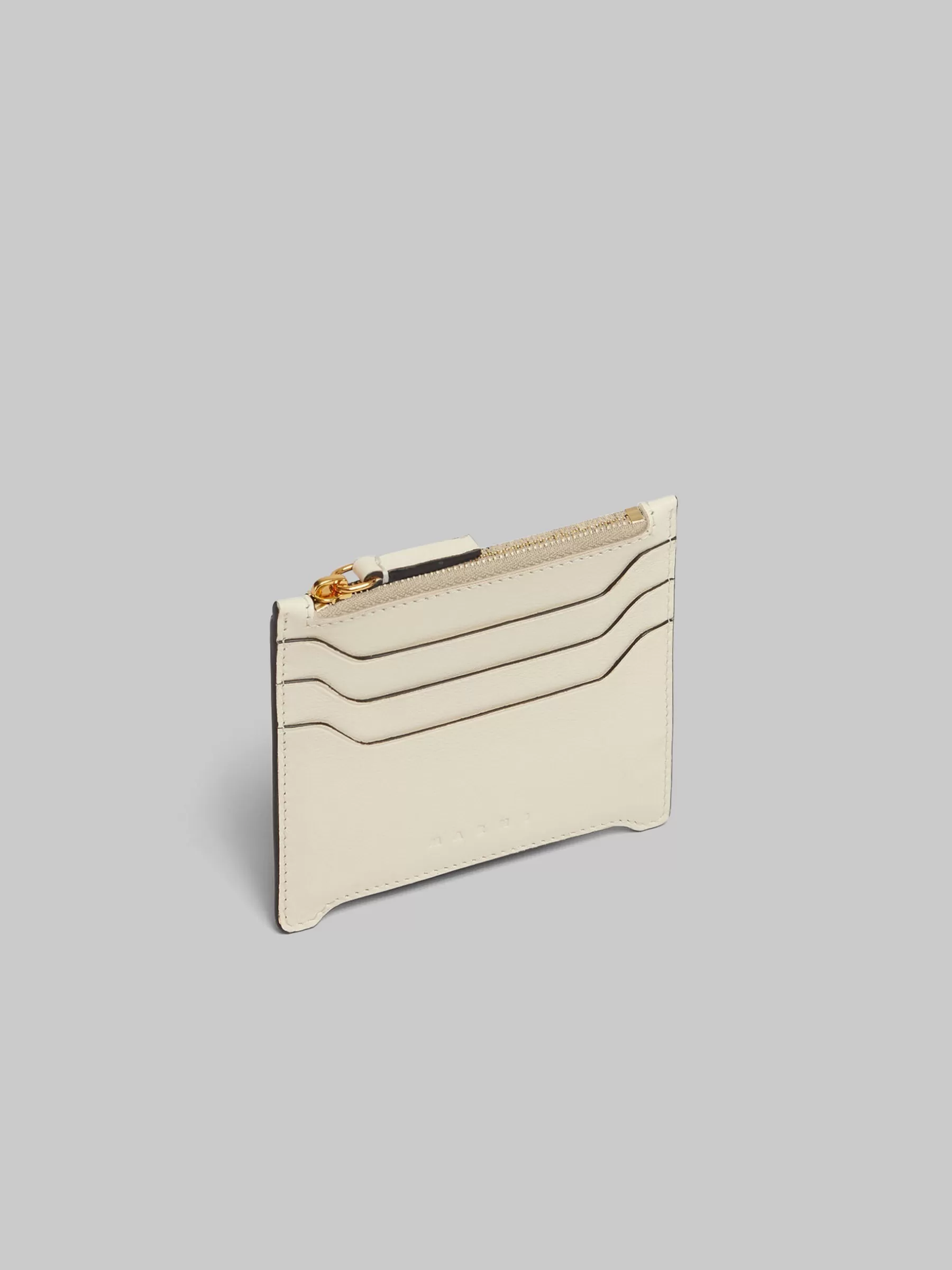 Marni Cream Leather Trunkaroo Card Case SHELL Online