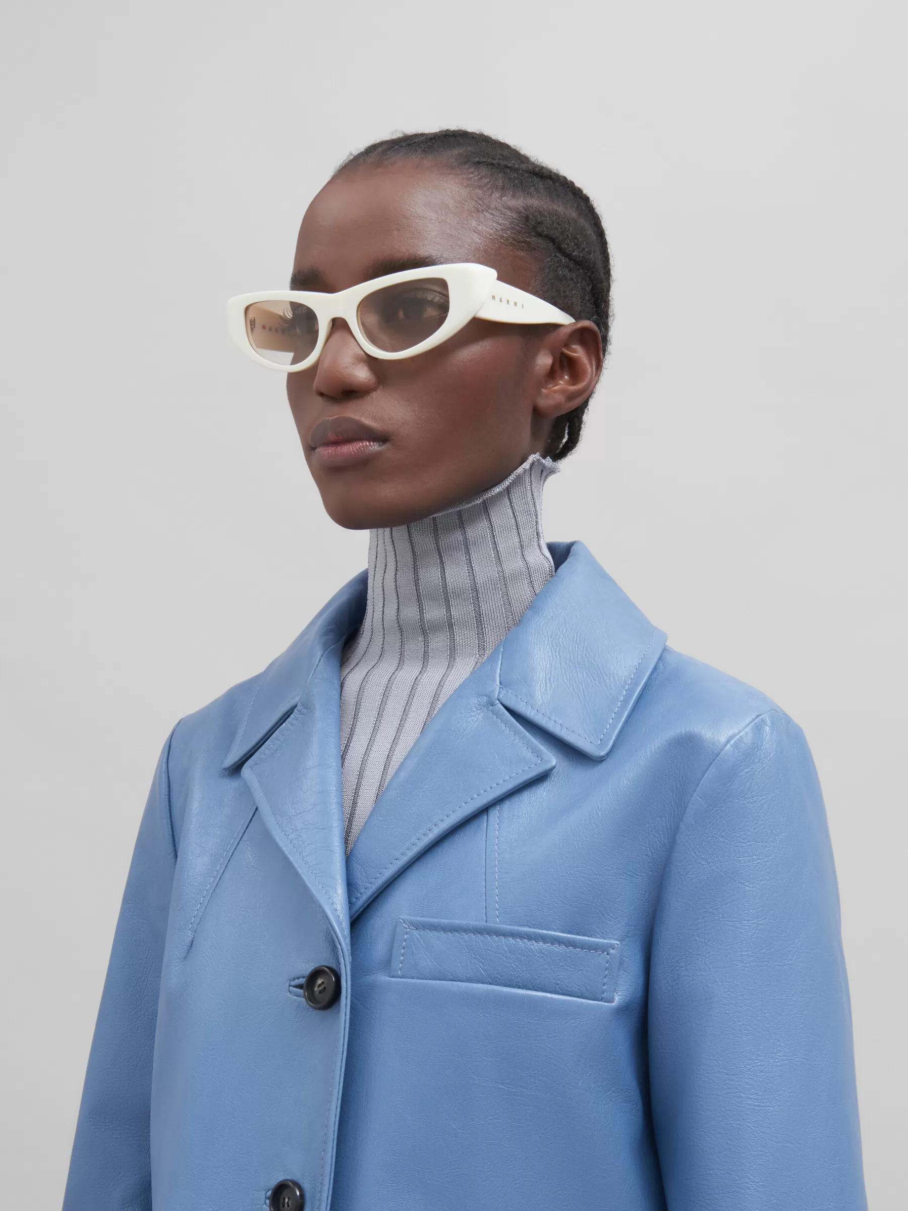 Marni Cream Netherworld Sunglasses OFF-WHITE Cheap