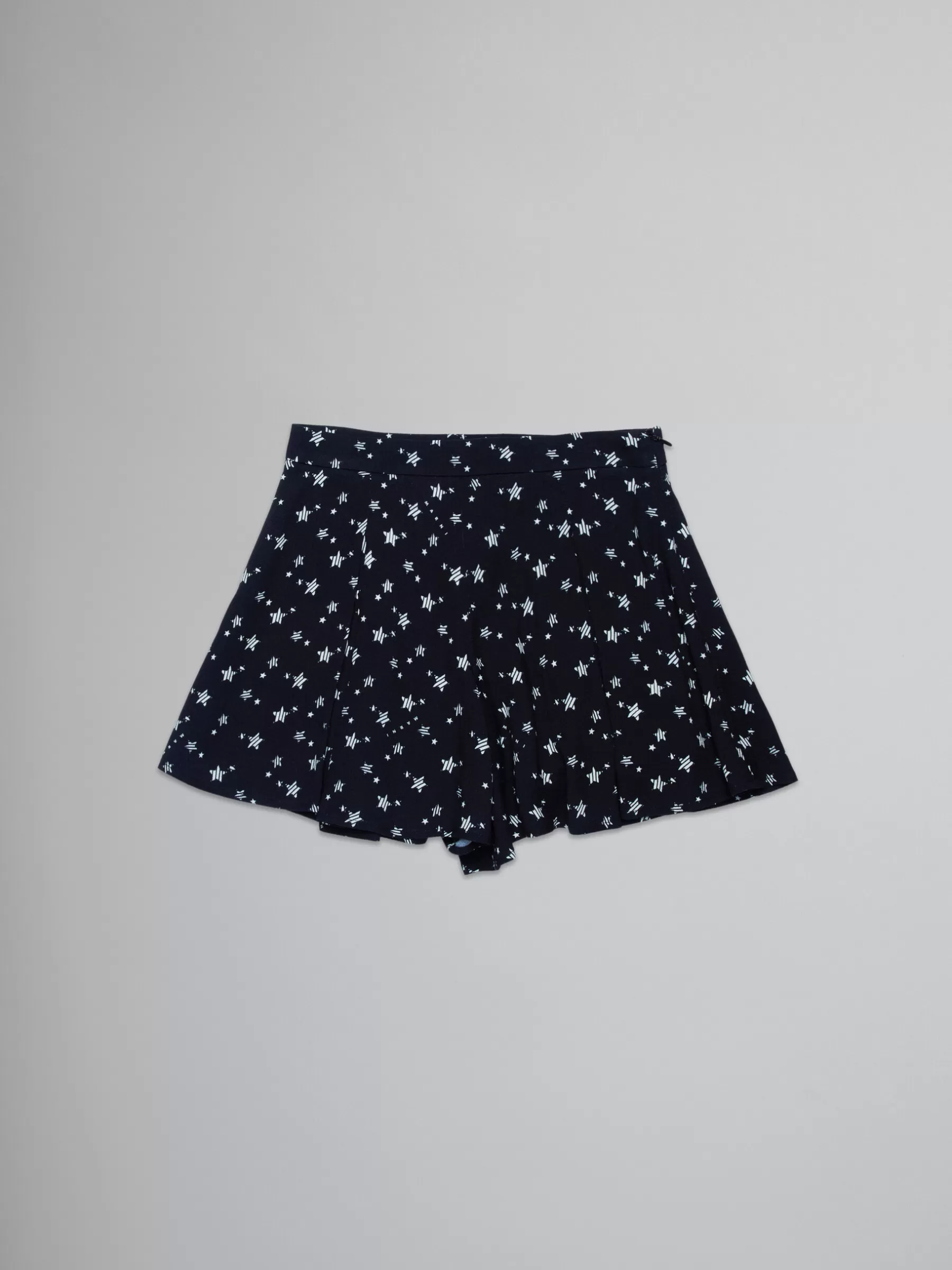 Marni Crepe Fabric Trouser-skirt With Stardust Print BLACK Clearance