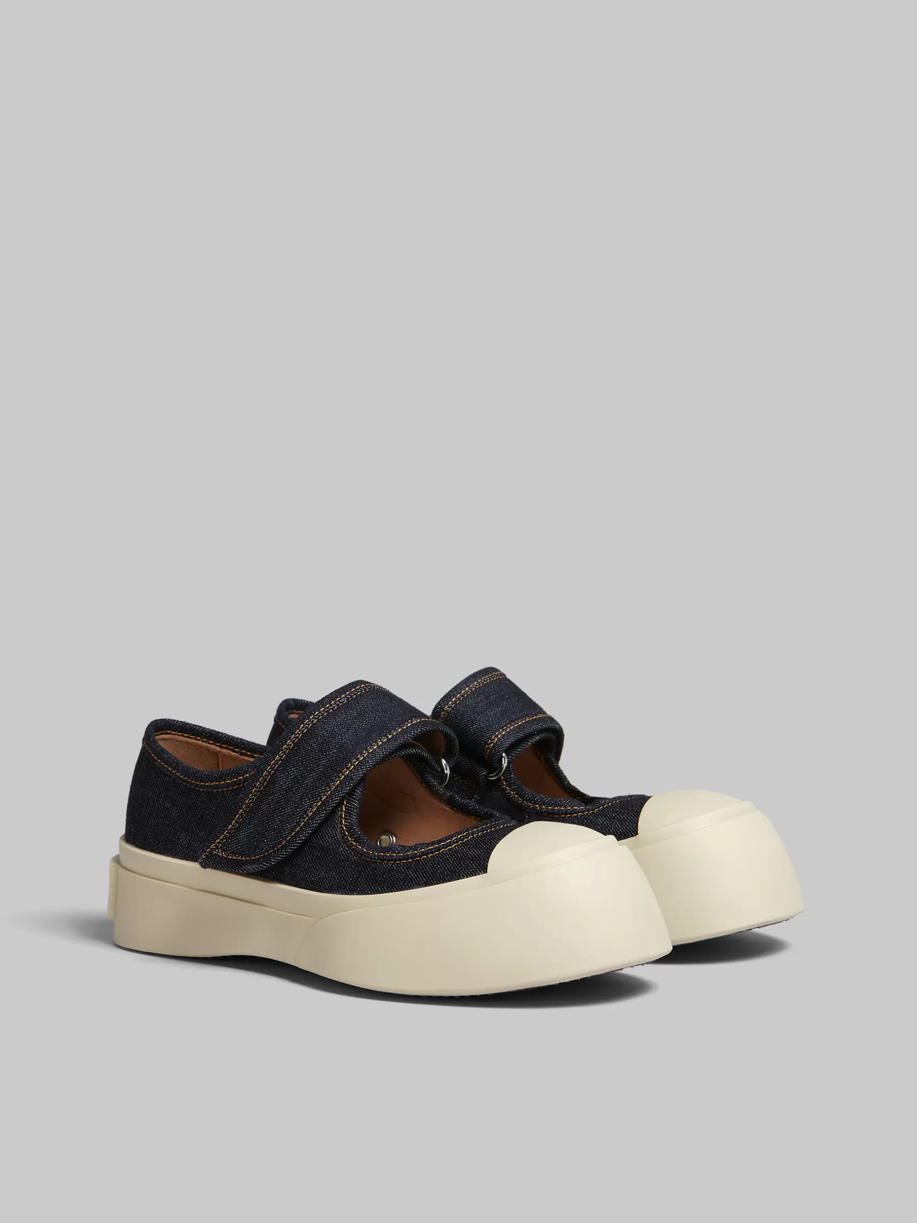 Marni Denim Mary Jane Sneaker BLUE Hot