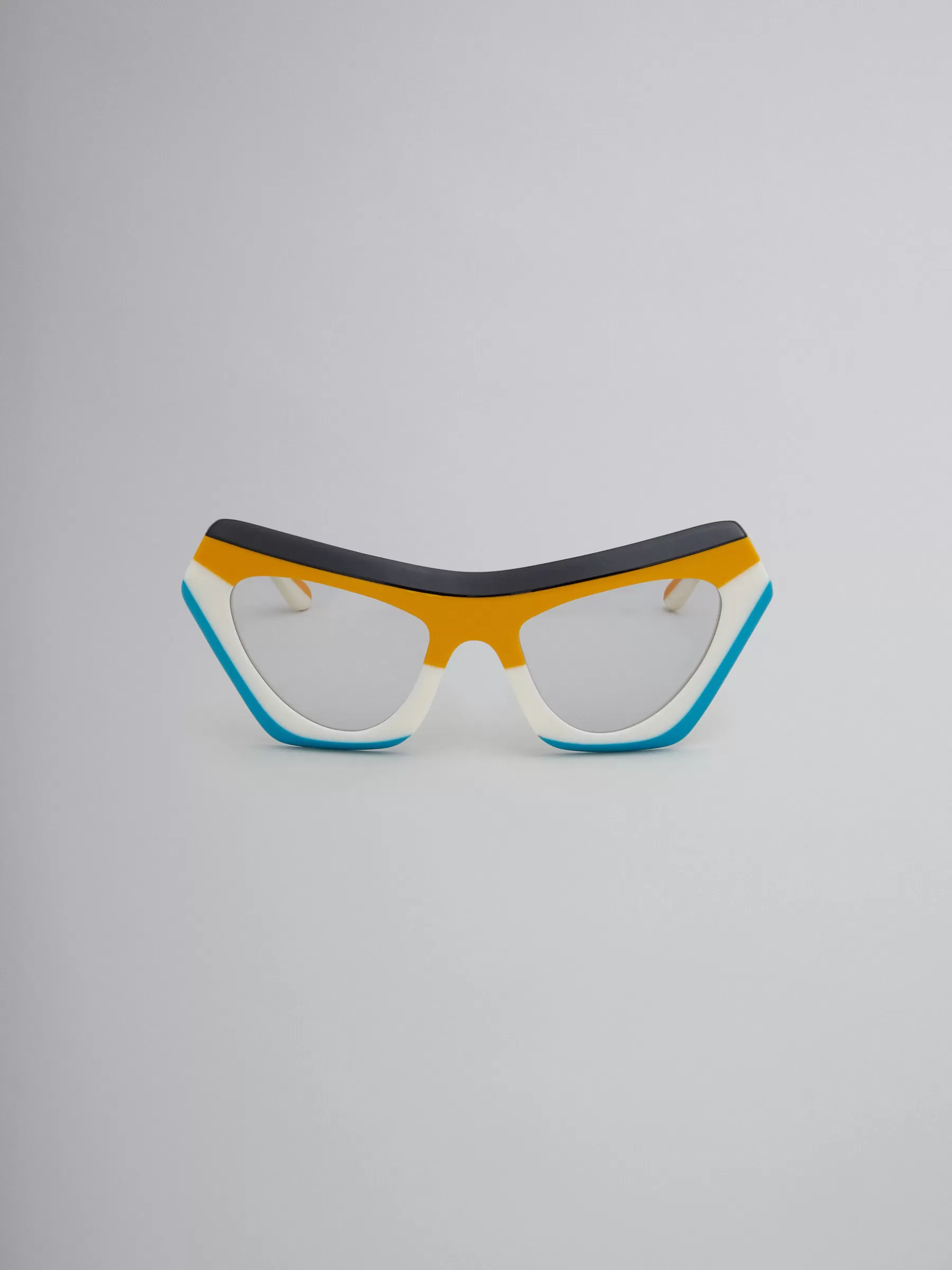 Marni Devil's Pool Striped Sunglasses MULTICOLORSTRIPESYELLOW Discount