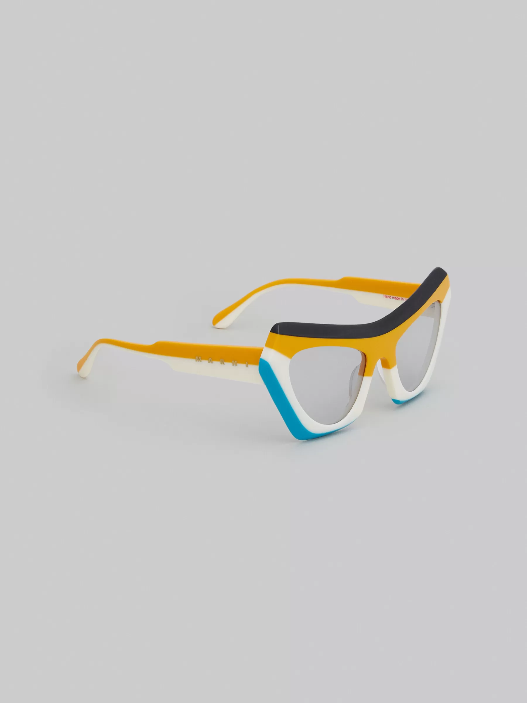Marni Devil's Pool Striped Sunglasses MULTICOLORSTRIPESYELLOW Discount