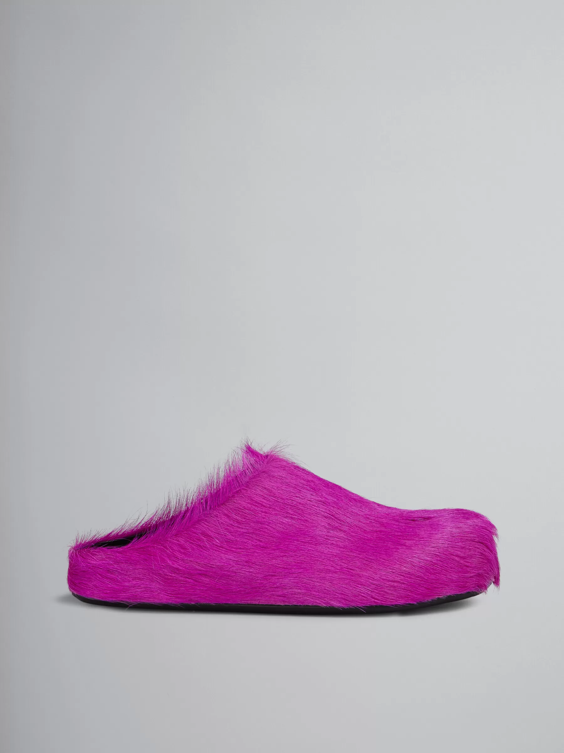 Marni Long-hair Calfskin Fussbett Sabot FUCHSIA Shop