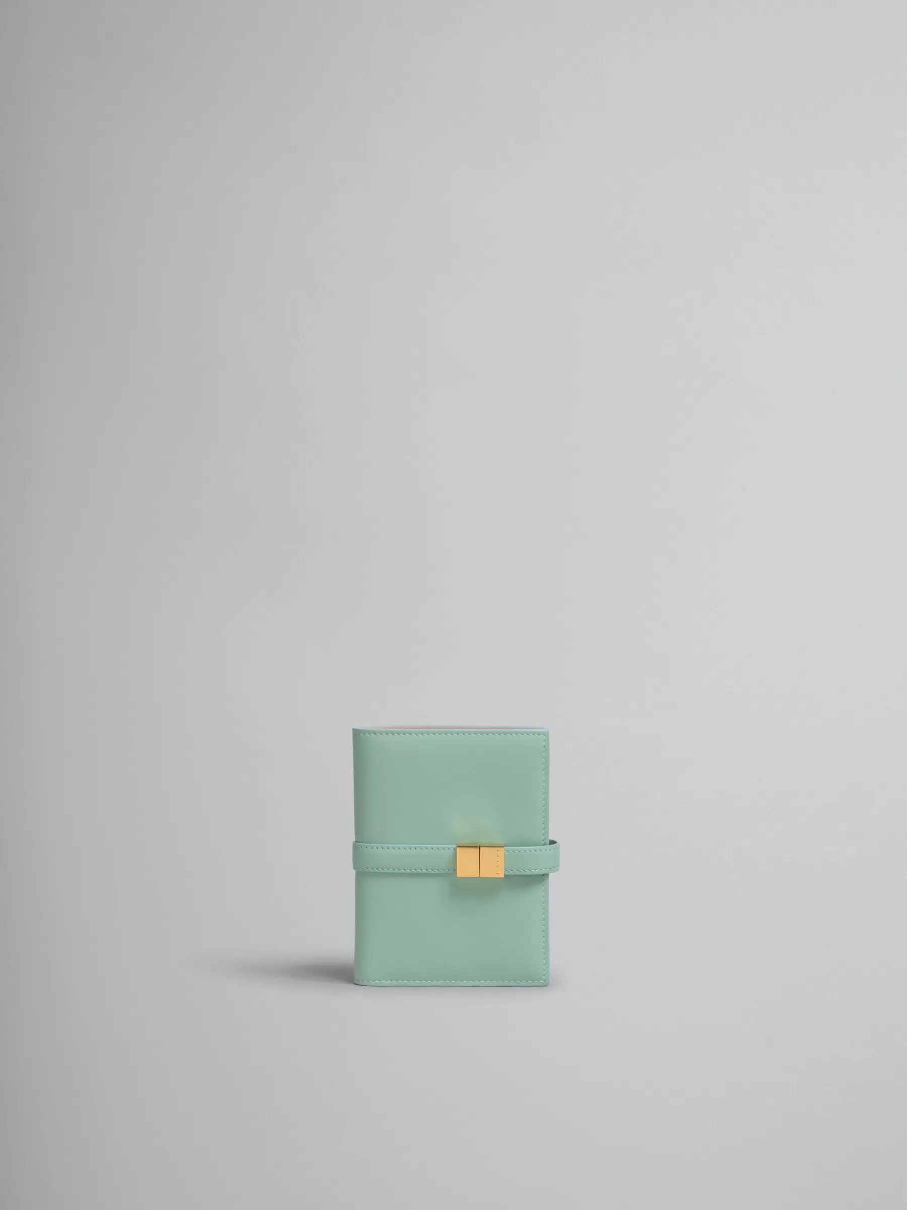 Marni Green Leather Bifold Prisma Wallet PALEMINT Best