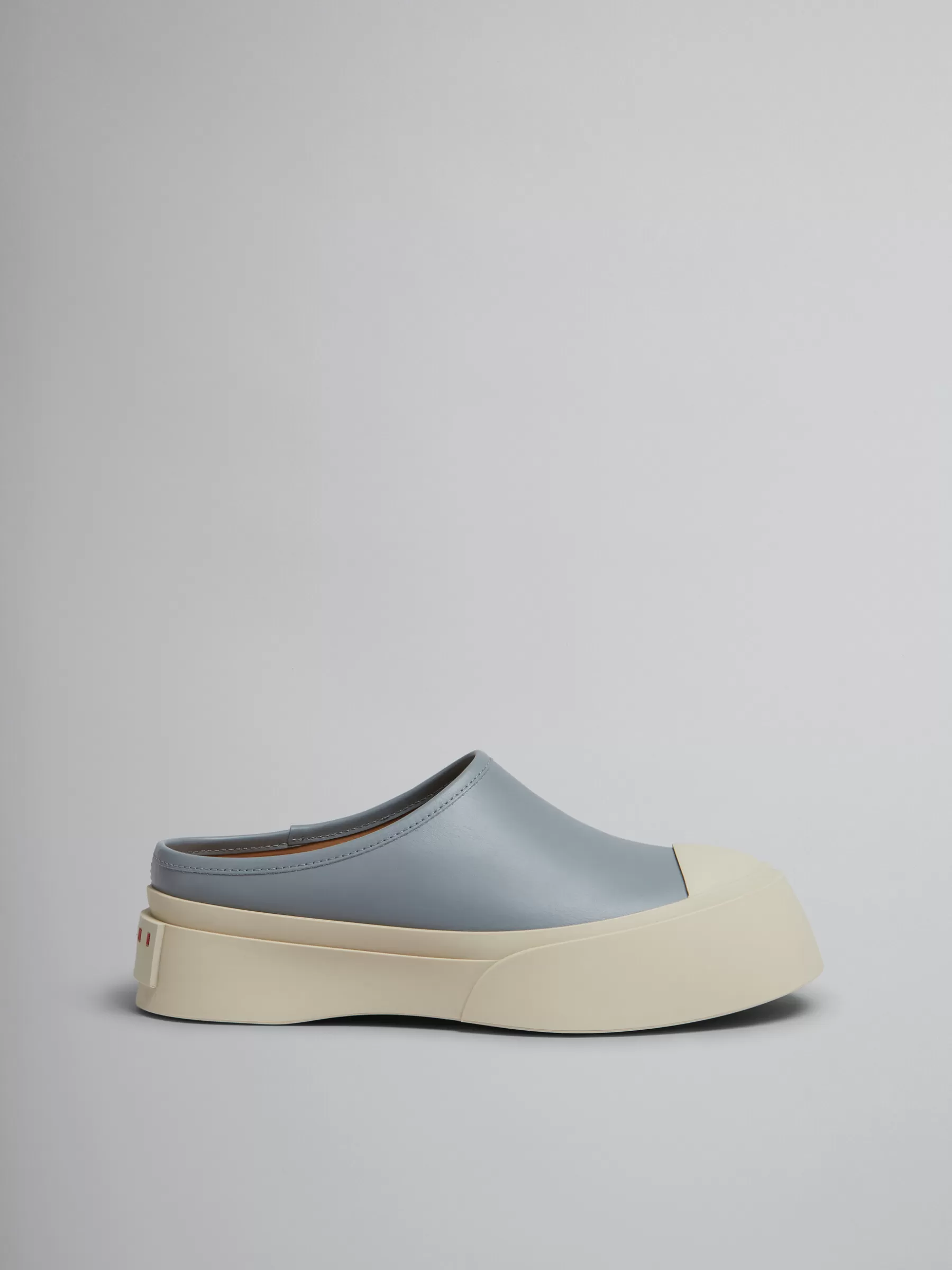 Marni Grey Leather Pablo Sabot DOLPHIN Fashion