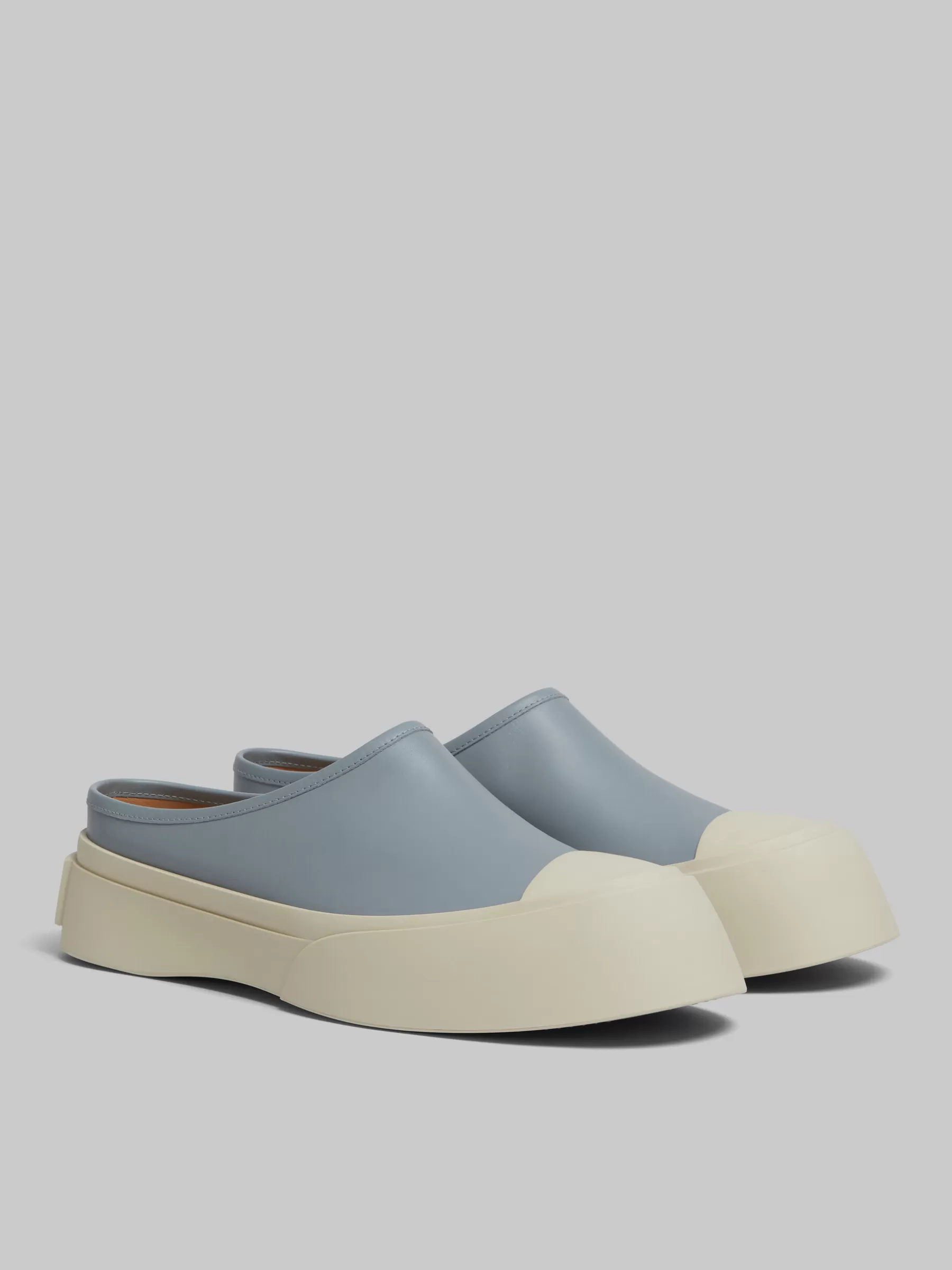 Marni Grey Leather Pablo Sabot DOLPHIN Clearance