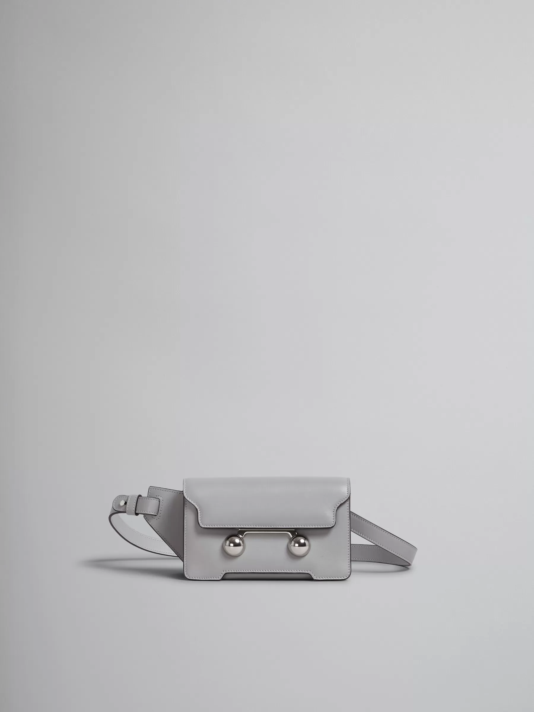 Marni Grey Leather Trunkaroo Crossbody Bag ATMOSPHERE Outlet