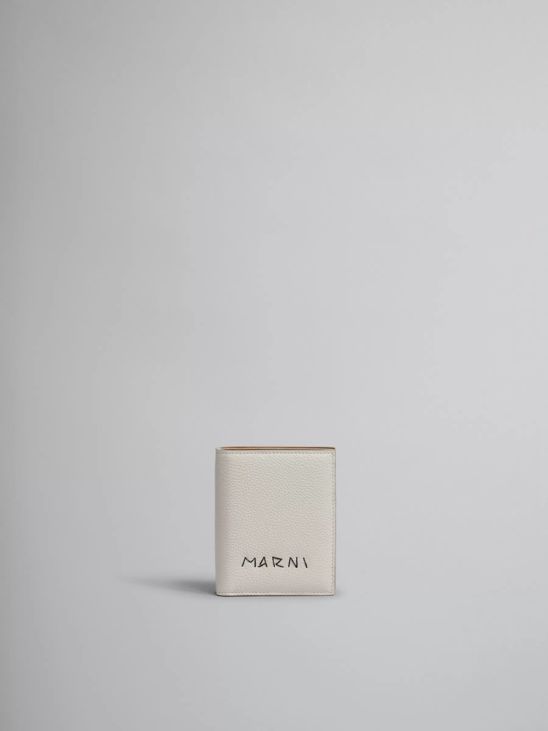 Marni Grey Leather Zip-around Bifold Wallet With Mending LIGHTGREY Online