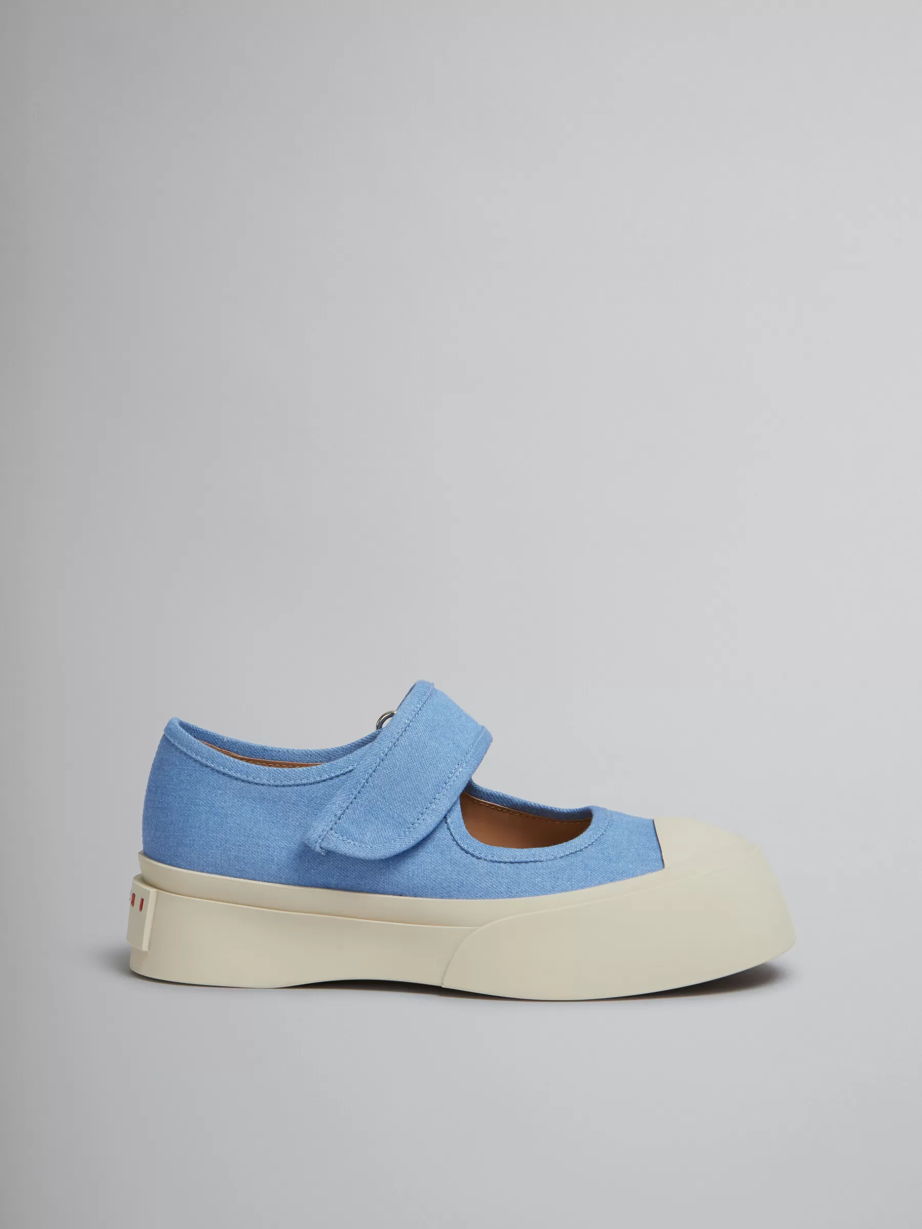 Marni Light Blue Denim Mary Jane Sneaker LIGHTBLUE Store