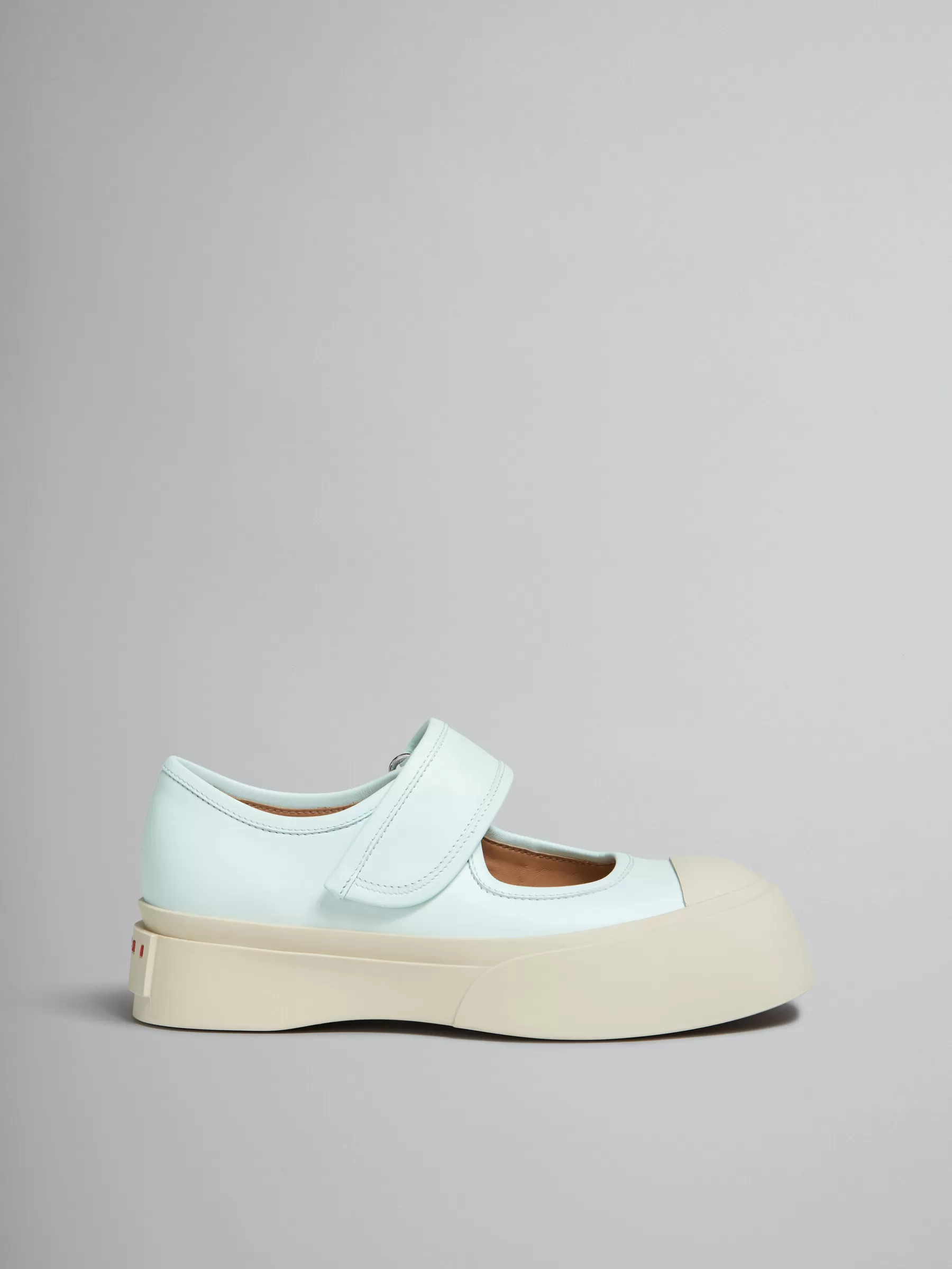 Marni Light Blue Nappa Leather Mary Jane Sneaker MINERAL ICE Best