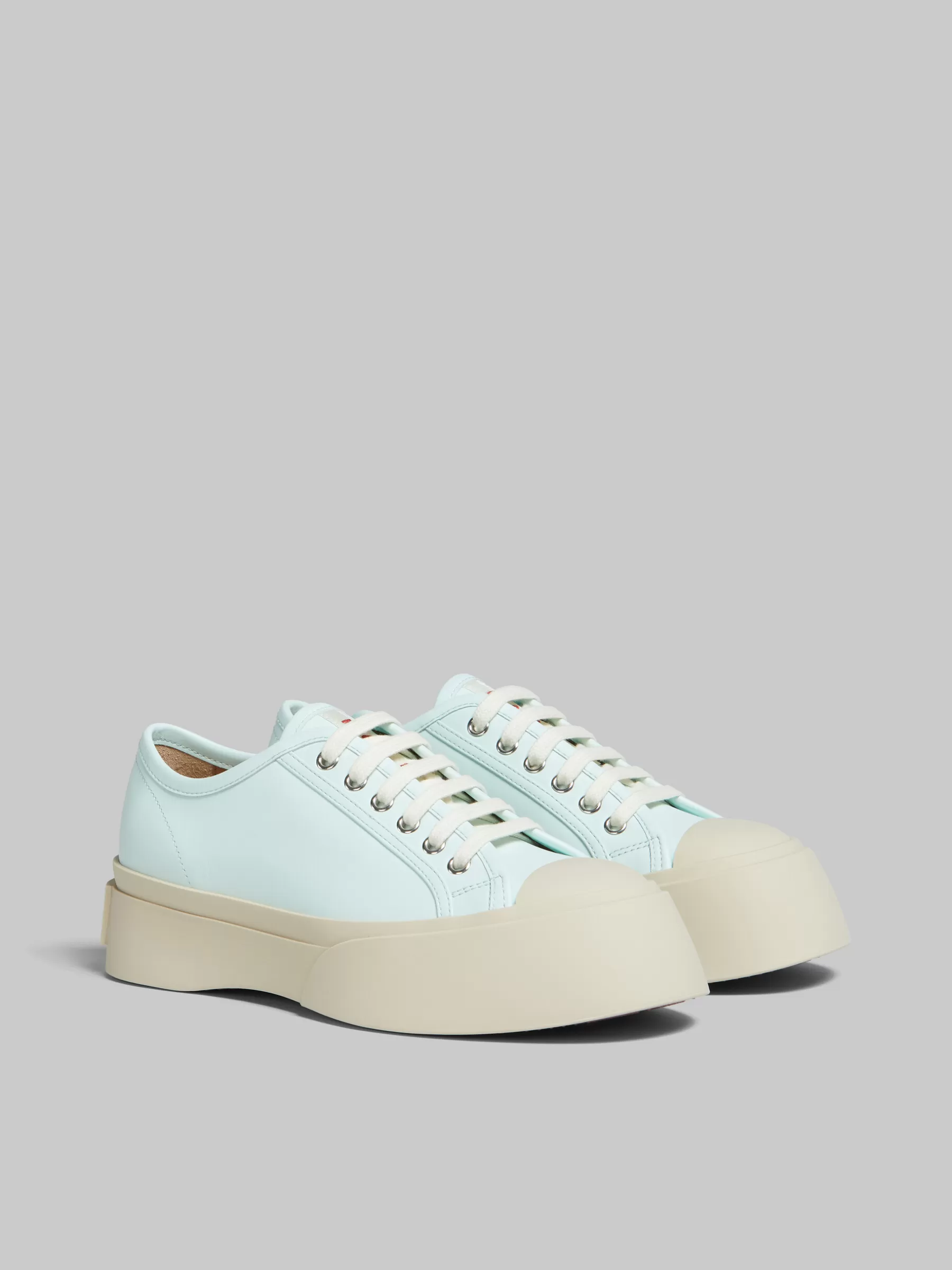 Marni Light Blue Nappa Leather Pablo Lace-up Sneaker MINERAL ICE Best Sale
