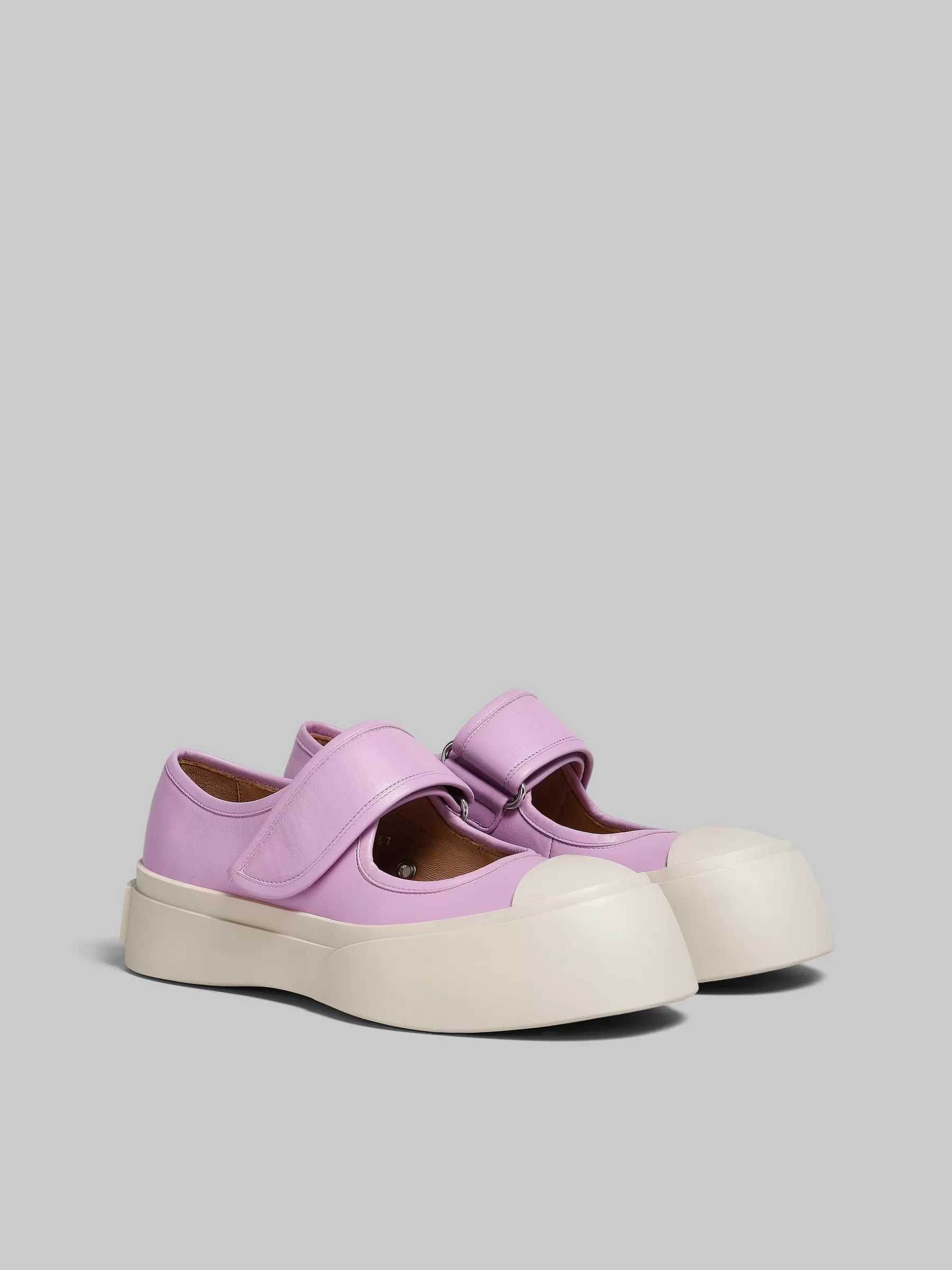 Marni Lilac Nappa Leather Mary Jane Sneaker DAHLIA/PURPLE Discount