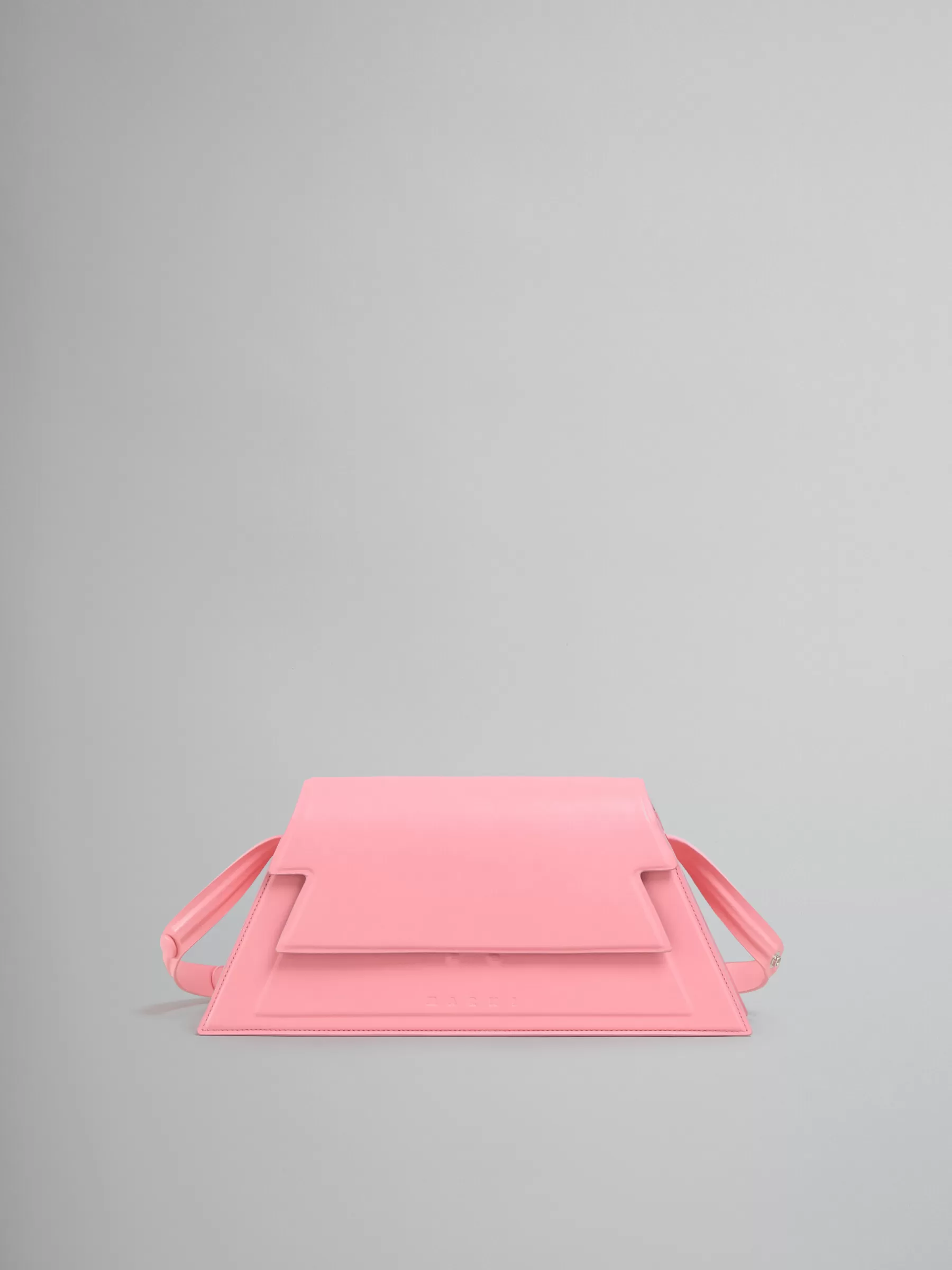 Marni Medium Trunkoise Bag In Smooth Light Leather PINK Clearance