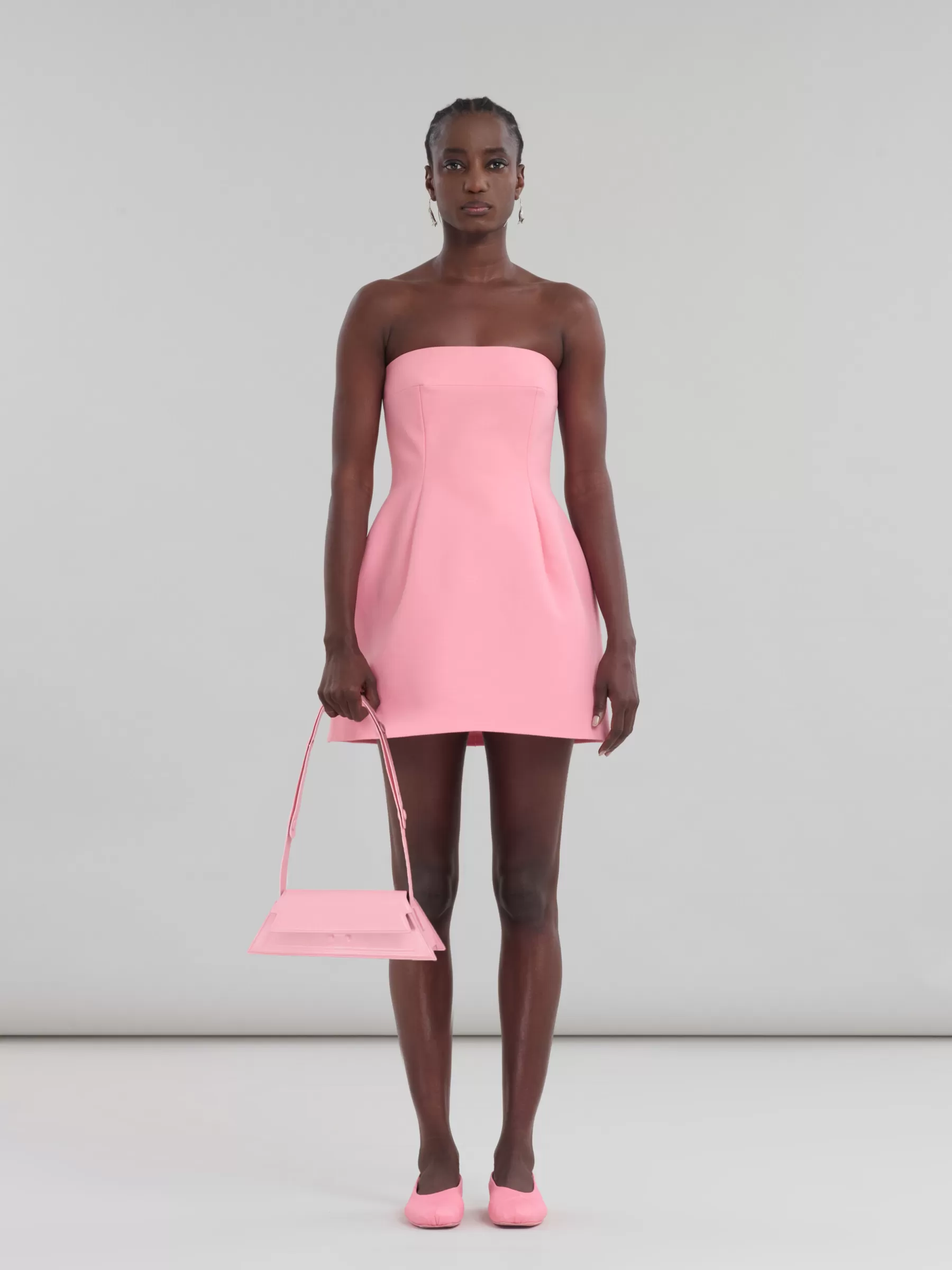 Marni Mini Trunkoise Bag In Smooth Light Leather PINK Sale