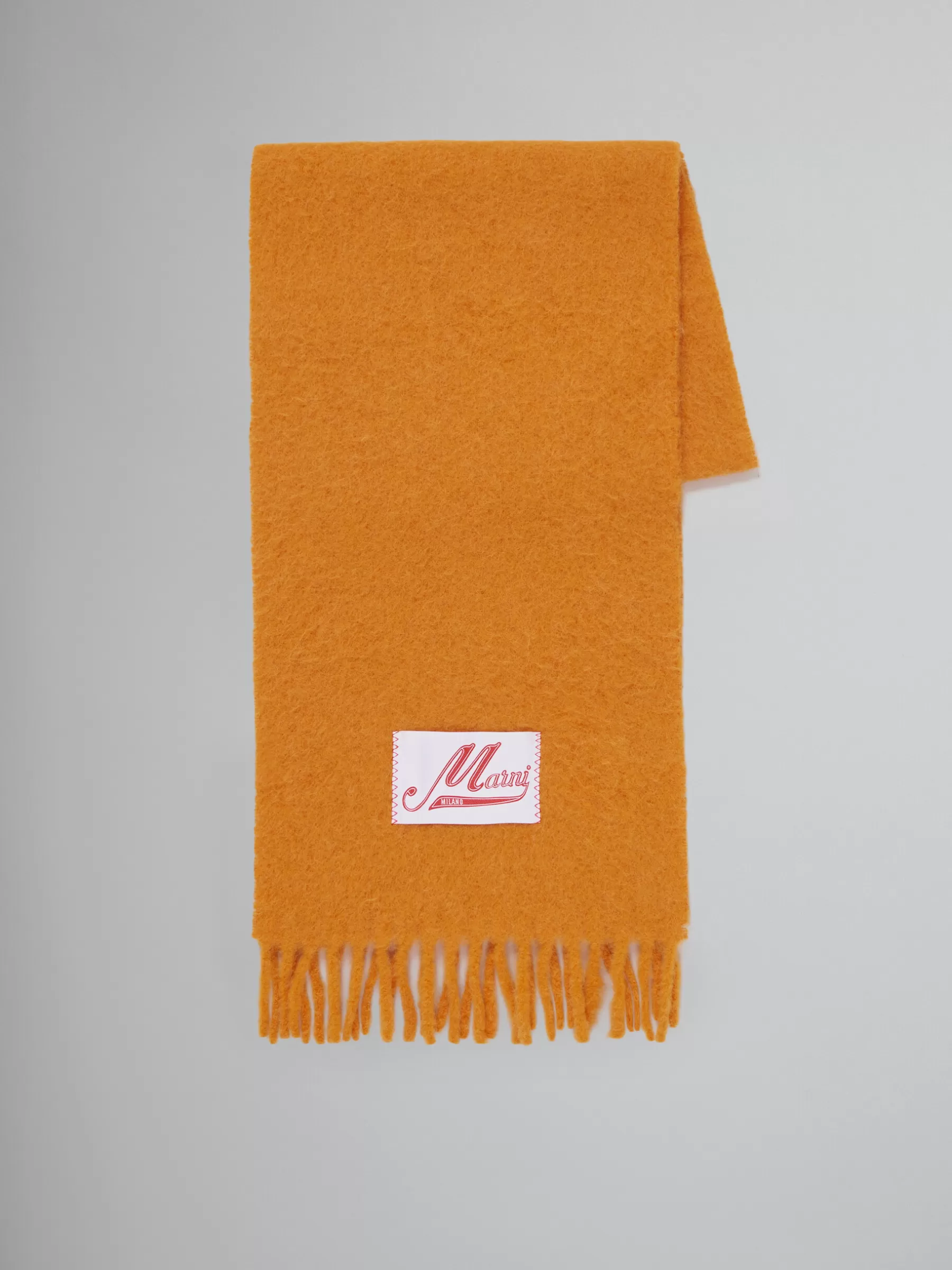 Marni Orange Alpaca Scarf ARABESQUE/ARABESQUE Fashion